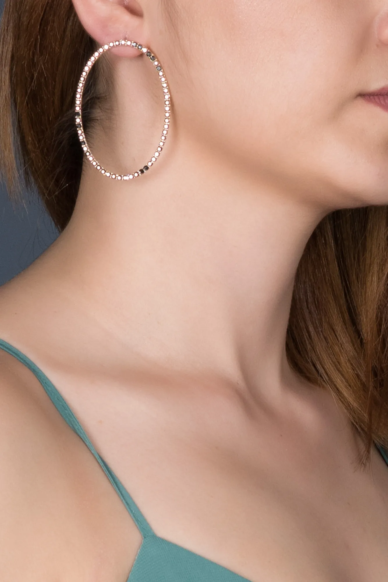 Anthracite-Gold-Earring BJ006