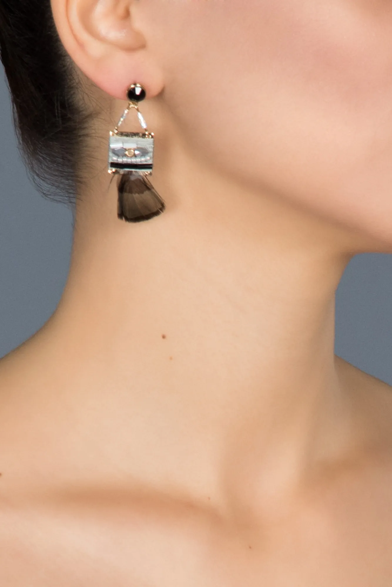 Anthracite-Earring BT136