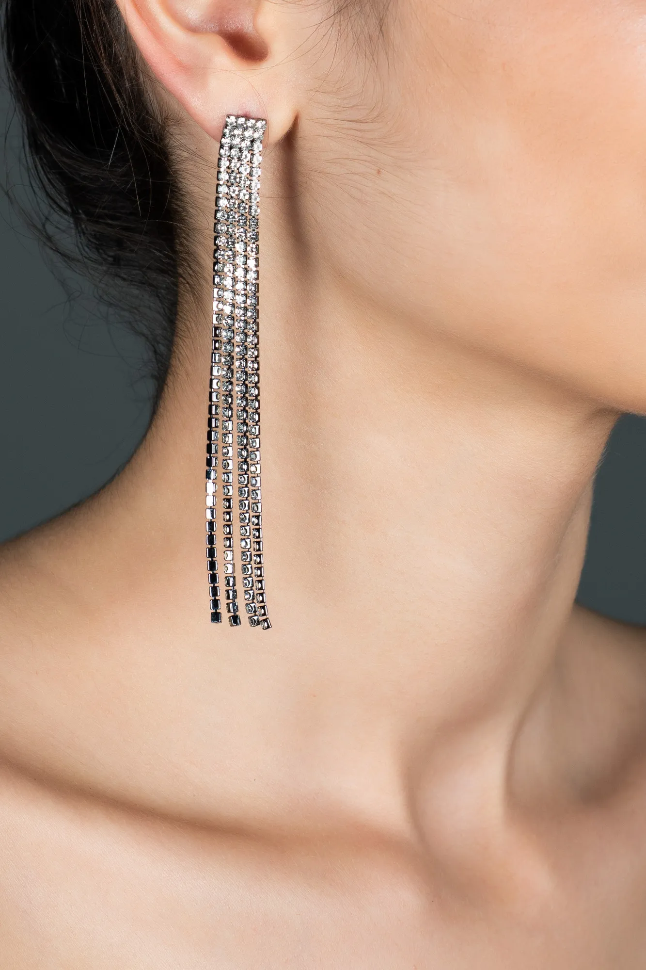 Anthracite-Earring DY394