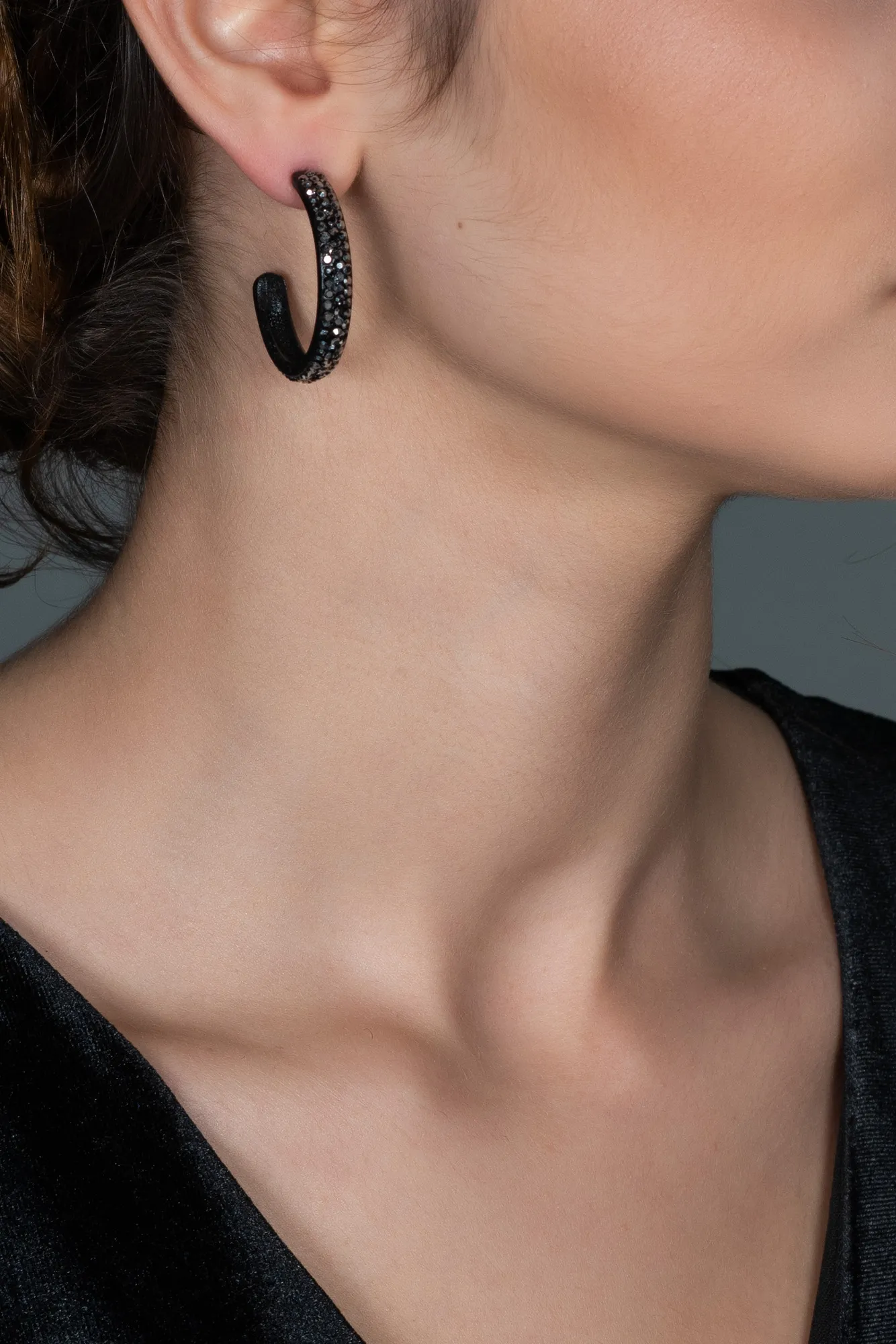 Anthracite-Earring UK463