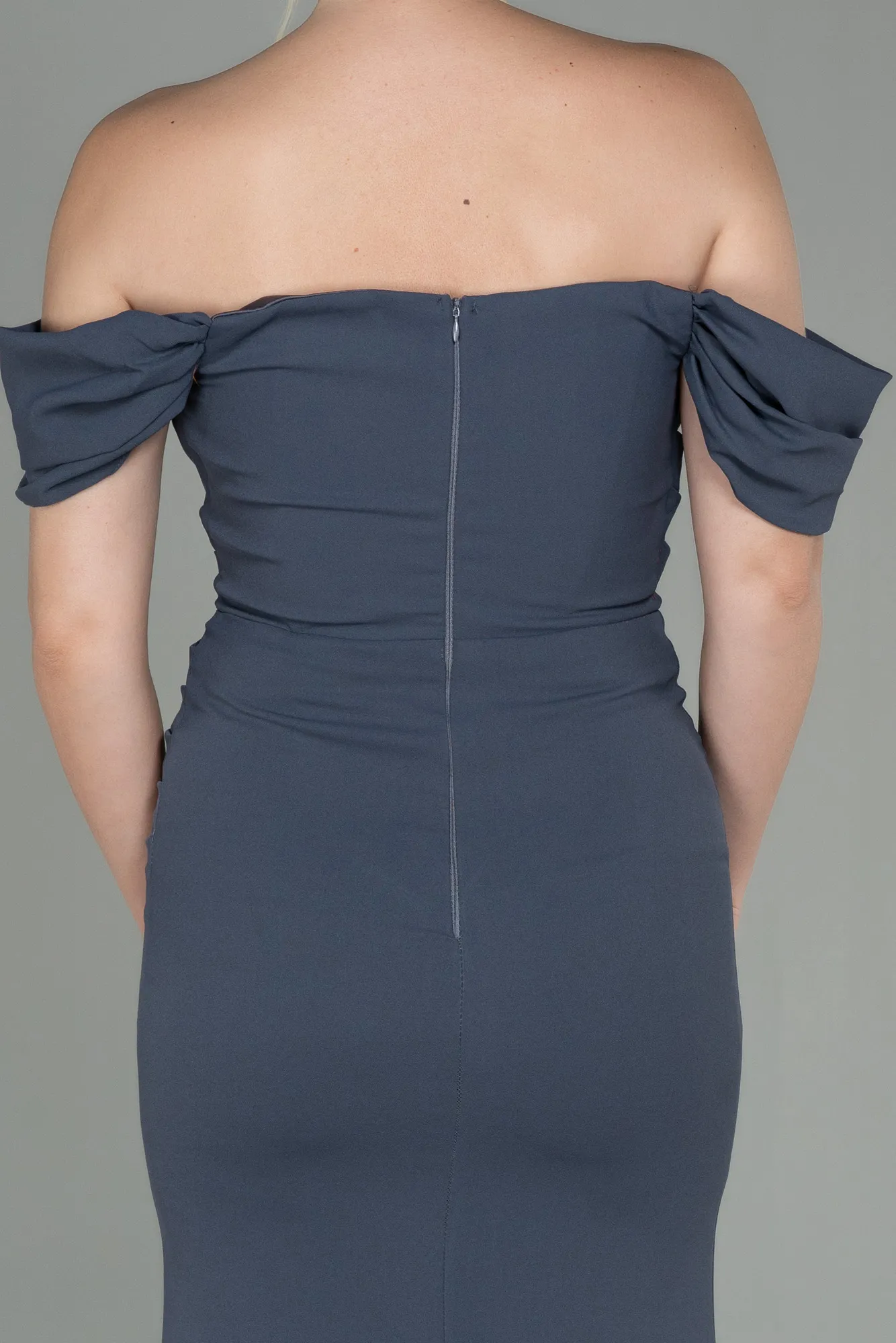 Anthracite-Long Prom Gown ABU2783