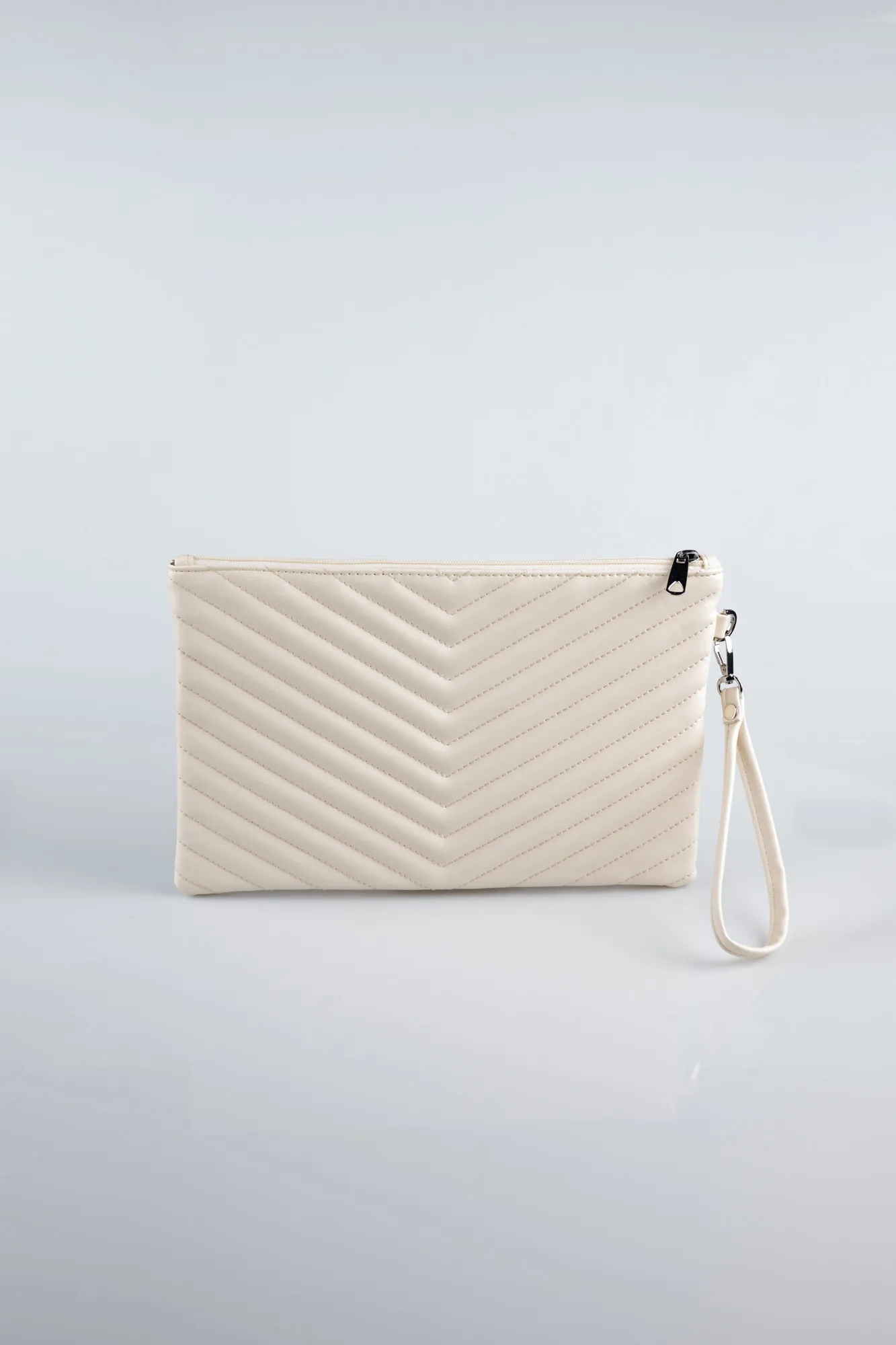 Beige-Leather Evening Bag KC413