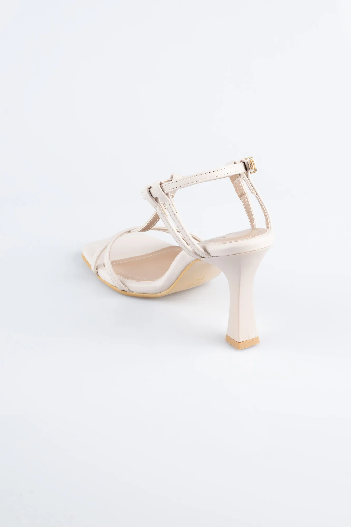Beige-Leather Evening Shoe AB1153