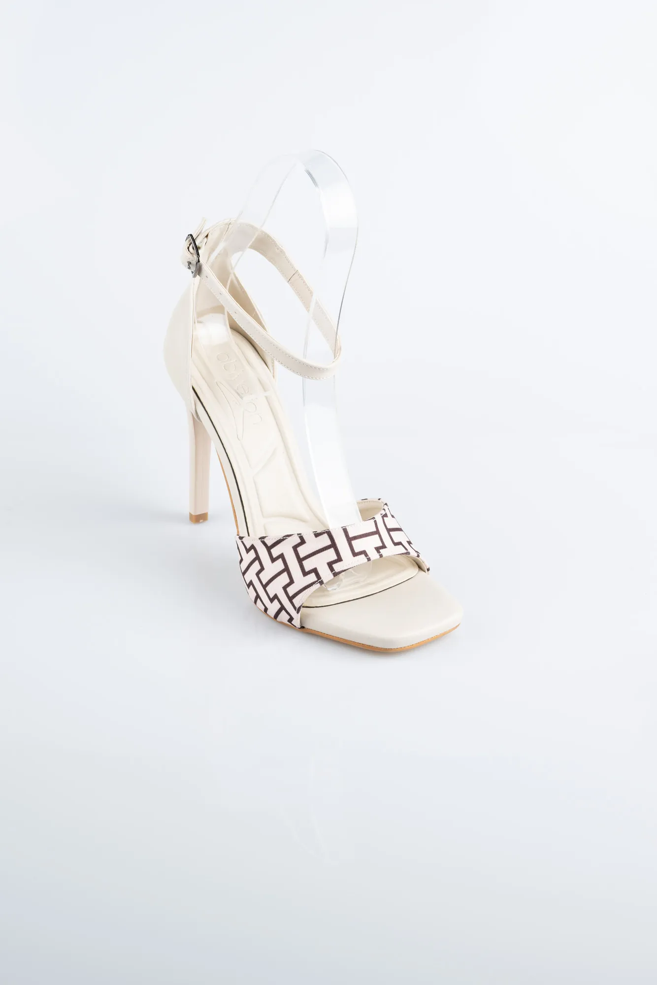 Beige-Leather Evening Shoe AB8004