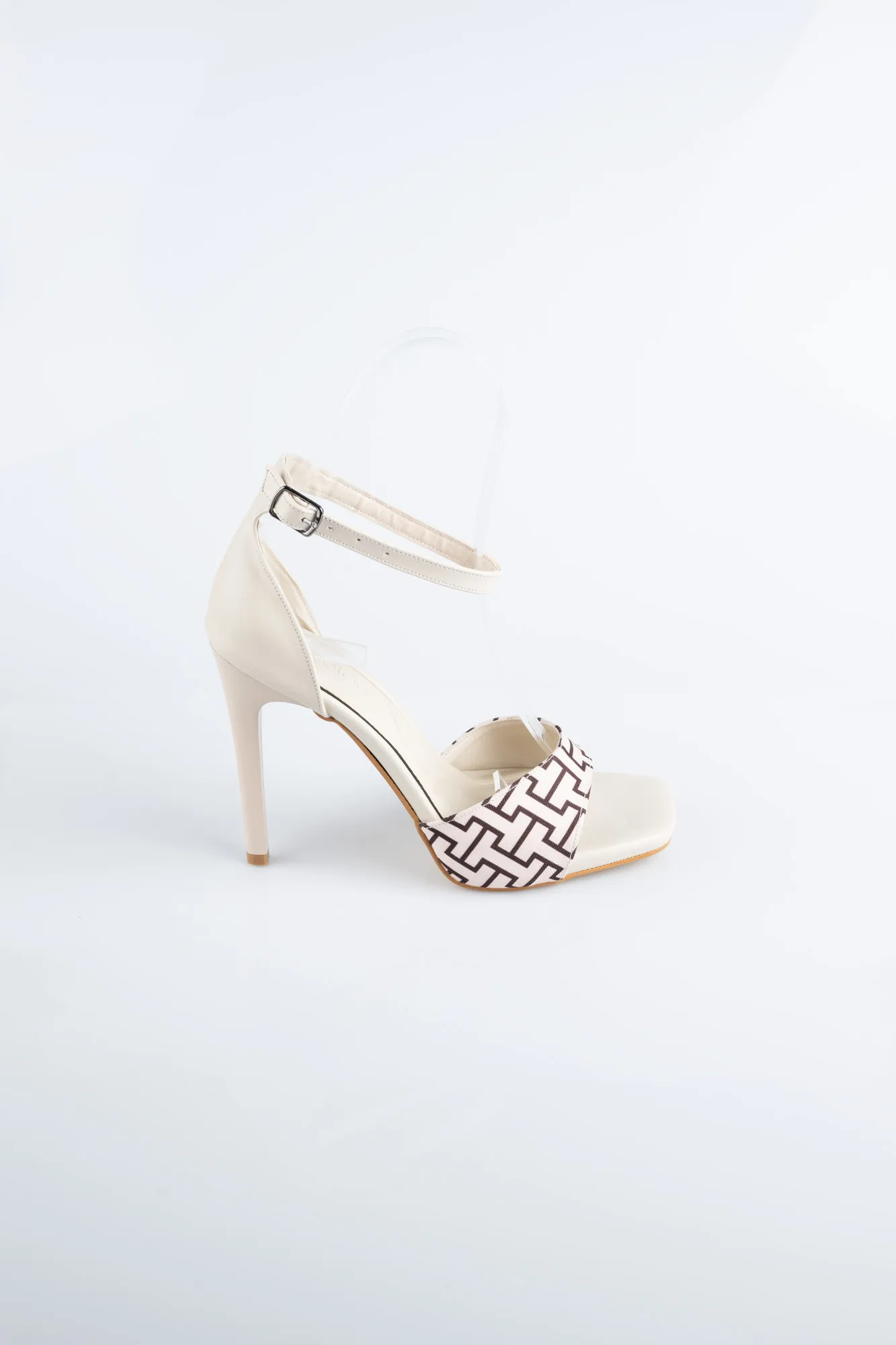 Beige-Leather Evening Shoe AB8004