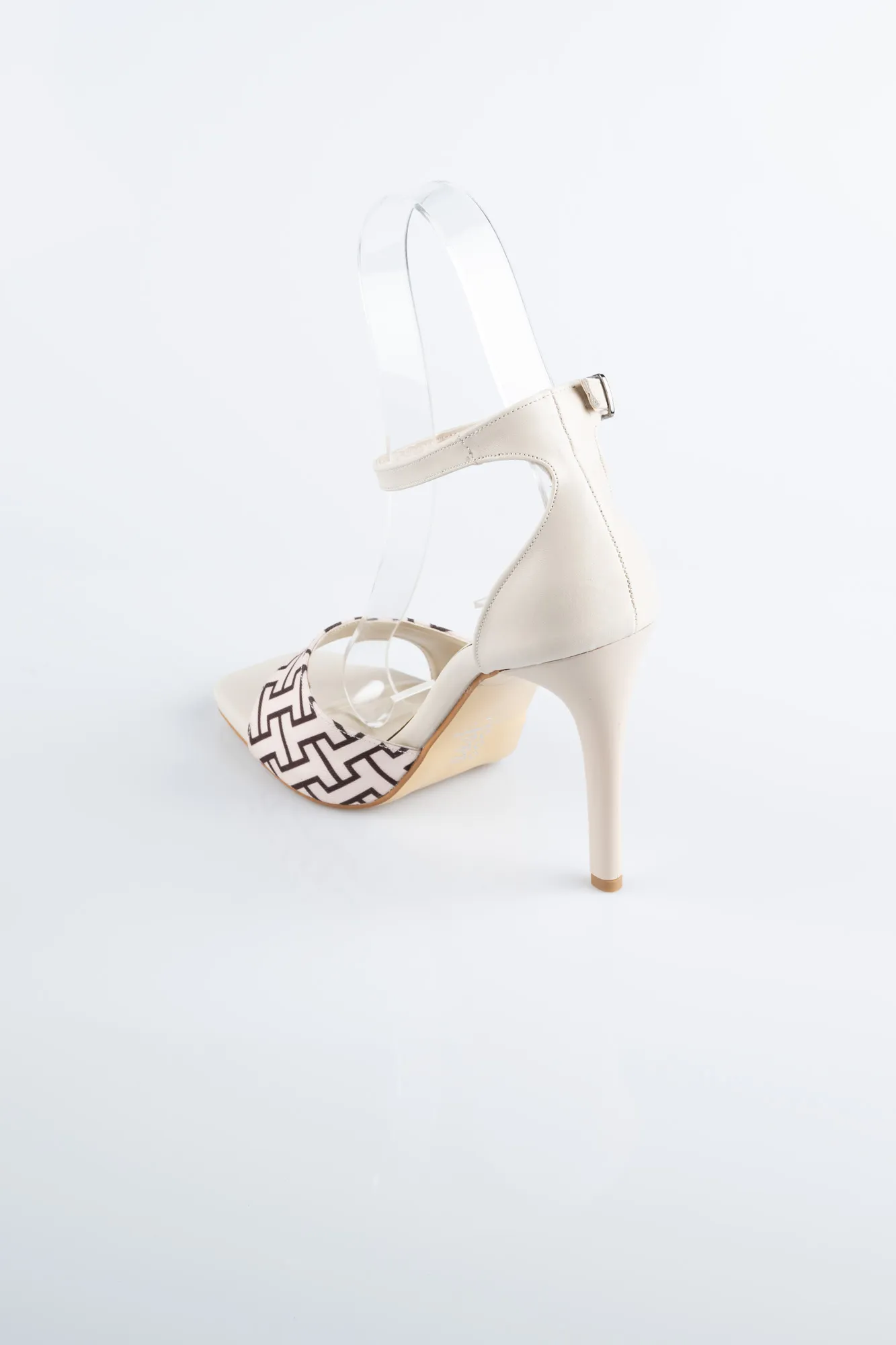 Beige-Leather Evening Shoe AB8004