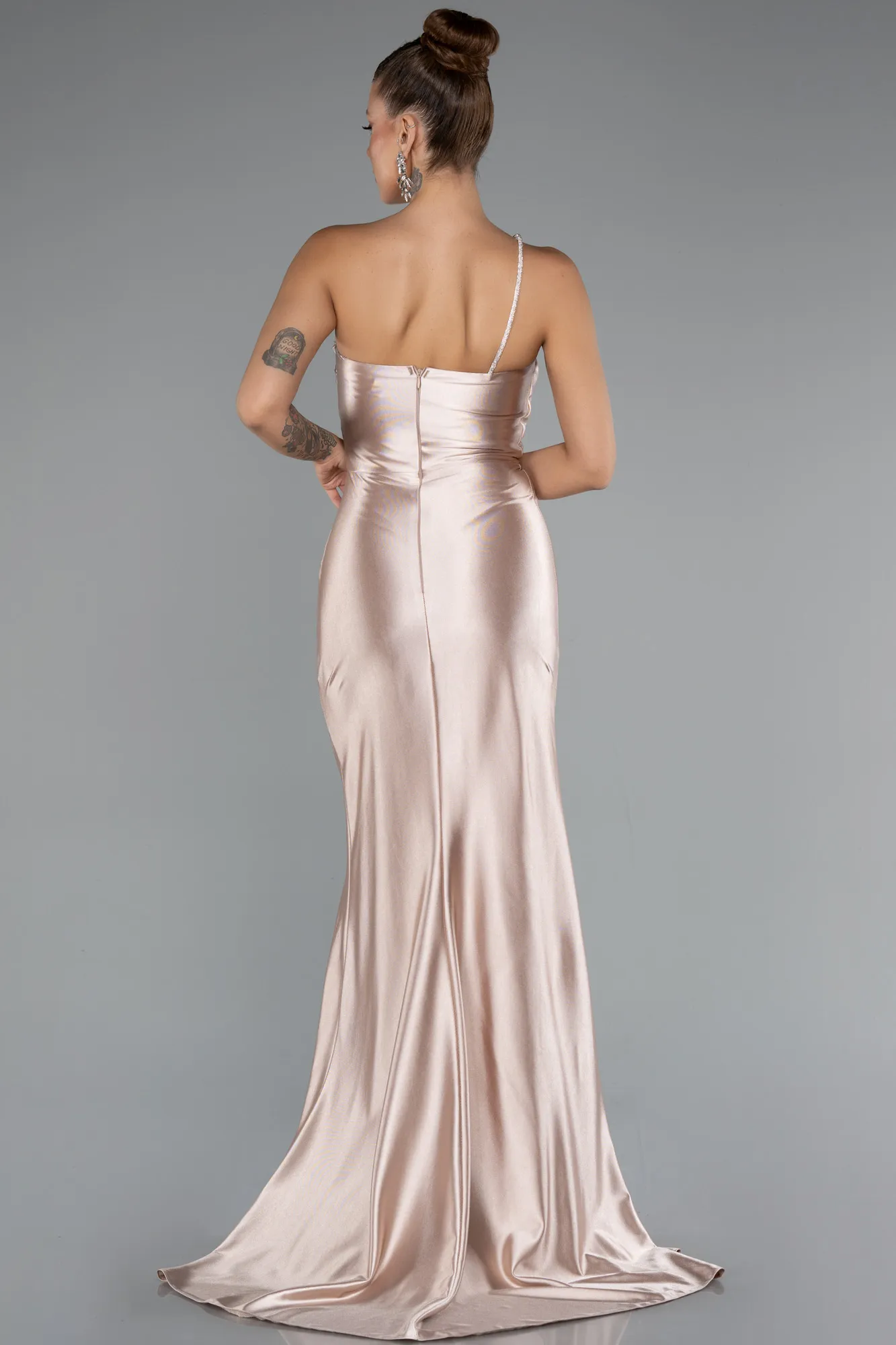 Beige-Long Prom Gown ABU5022