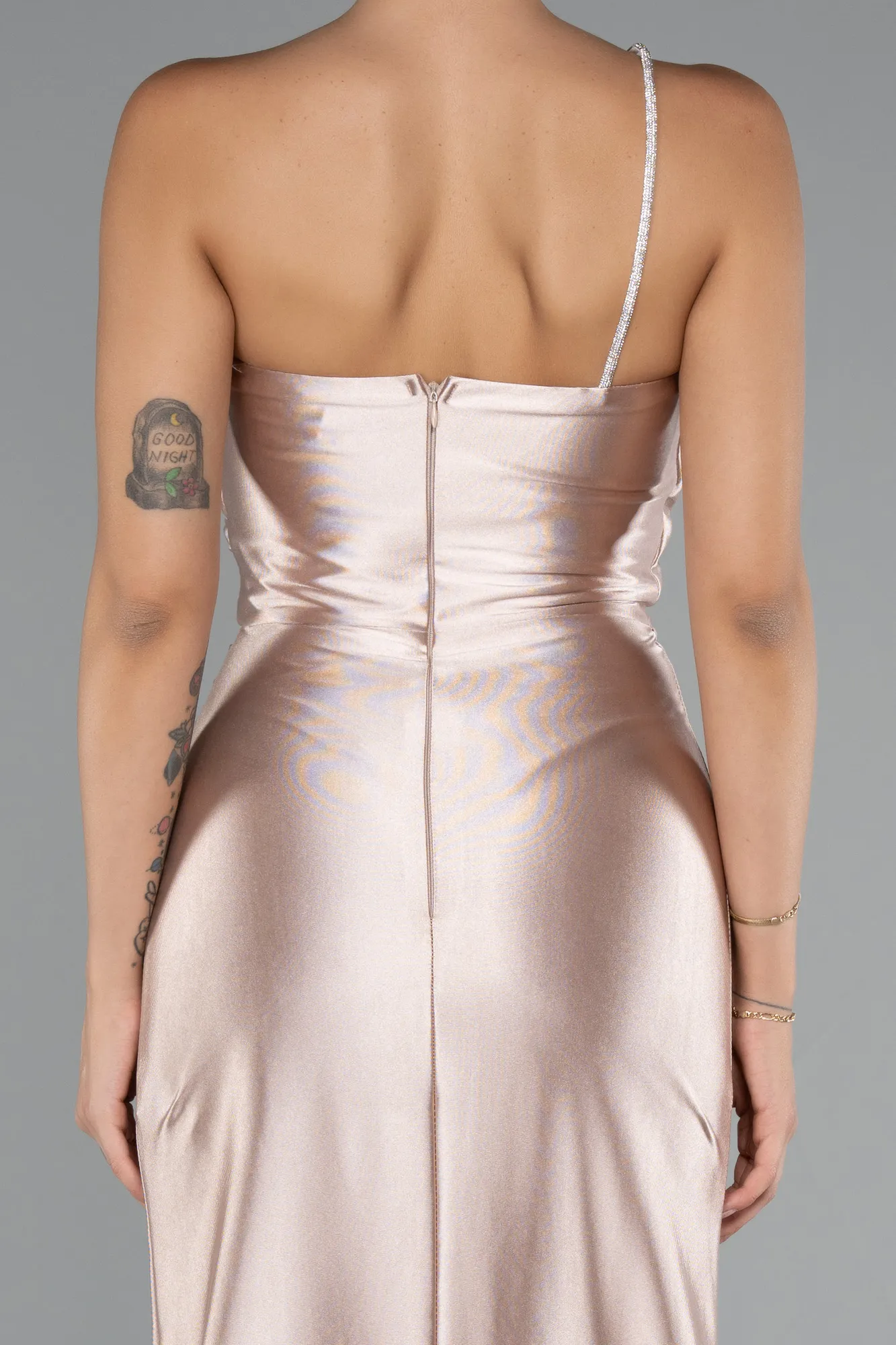 Beige-Long Prom Gown ABU5022