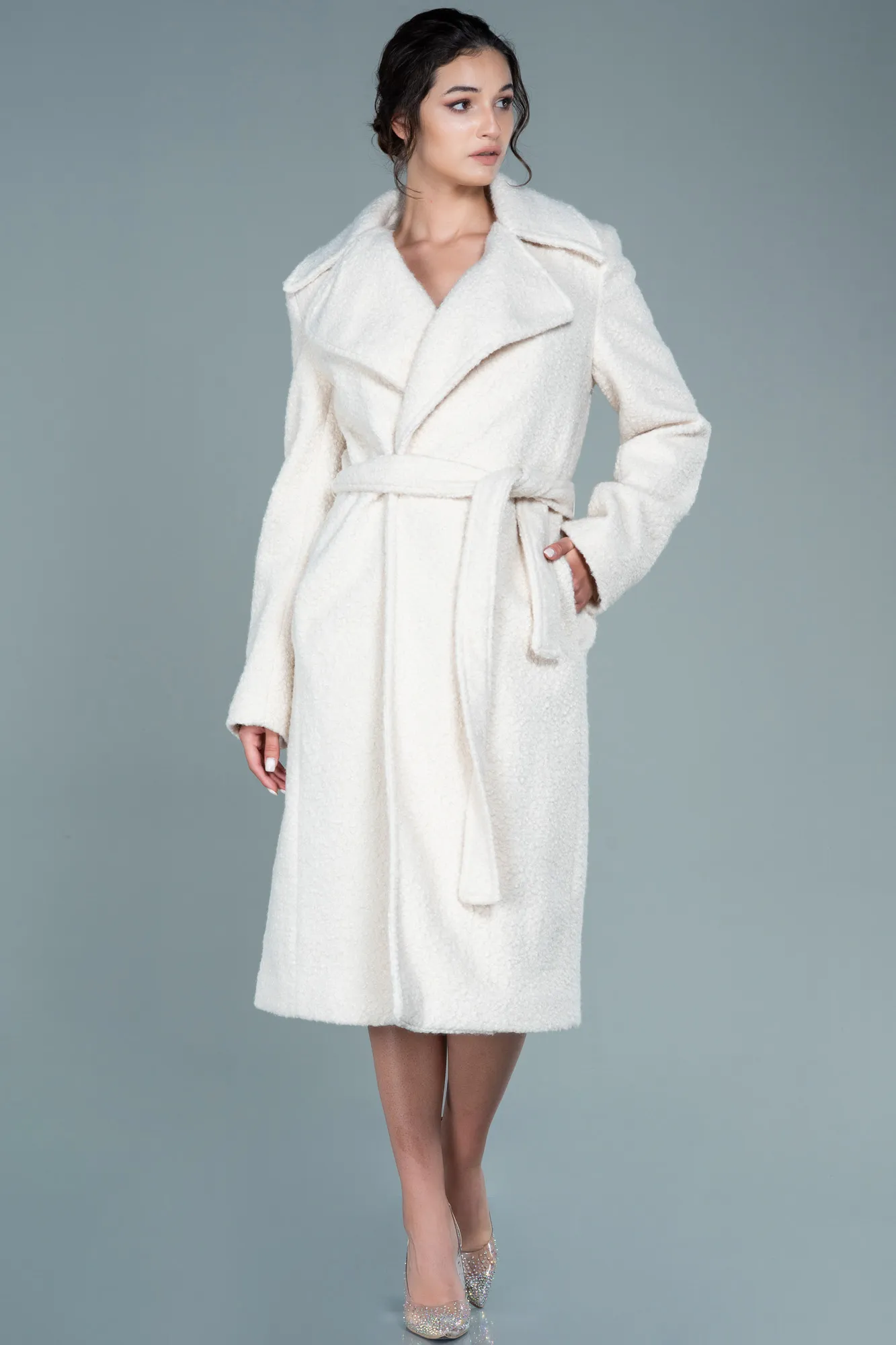 Beige-Velvet Evening Jacket AB90049