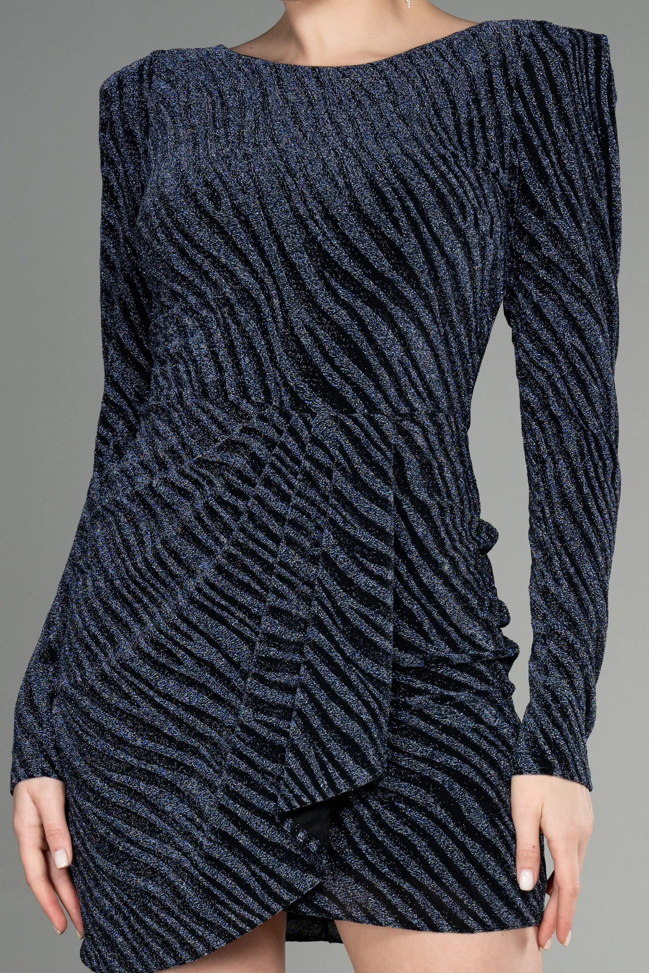 Black-Blue-Mini Invitation Dress ABK1916