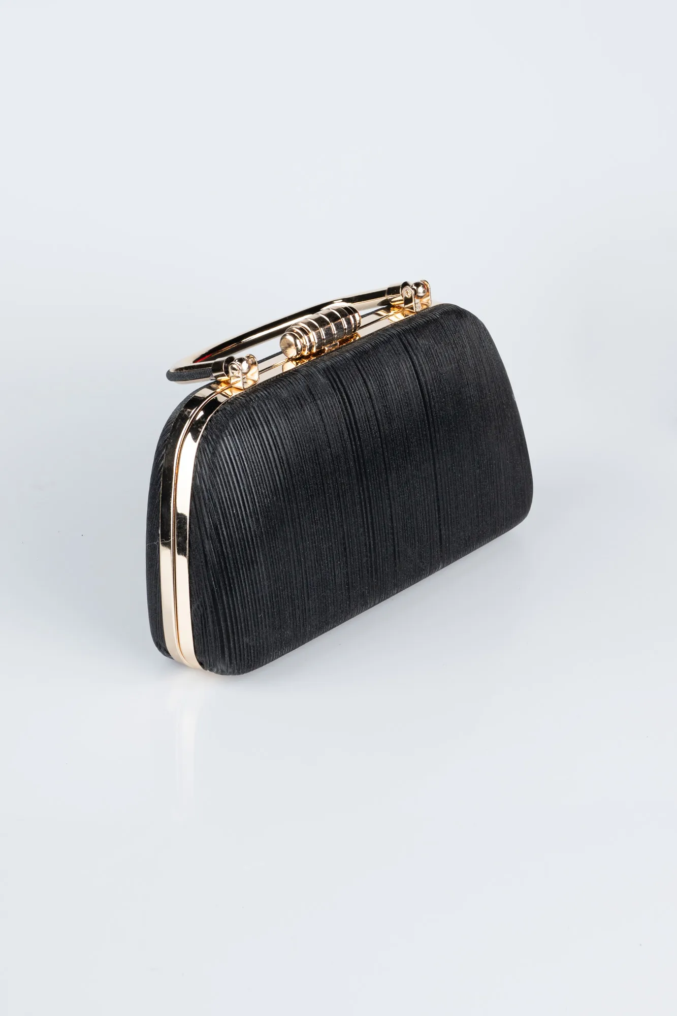 Black-Gold-Laser Cut Night Bag SH839