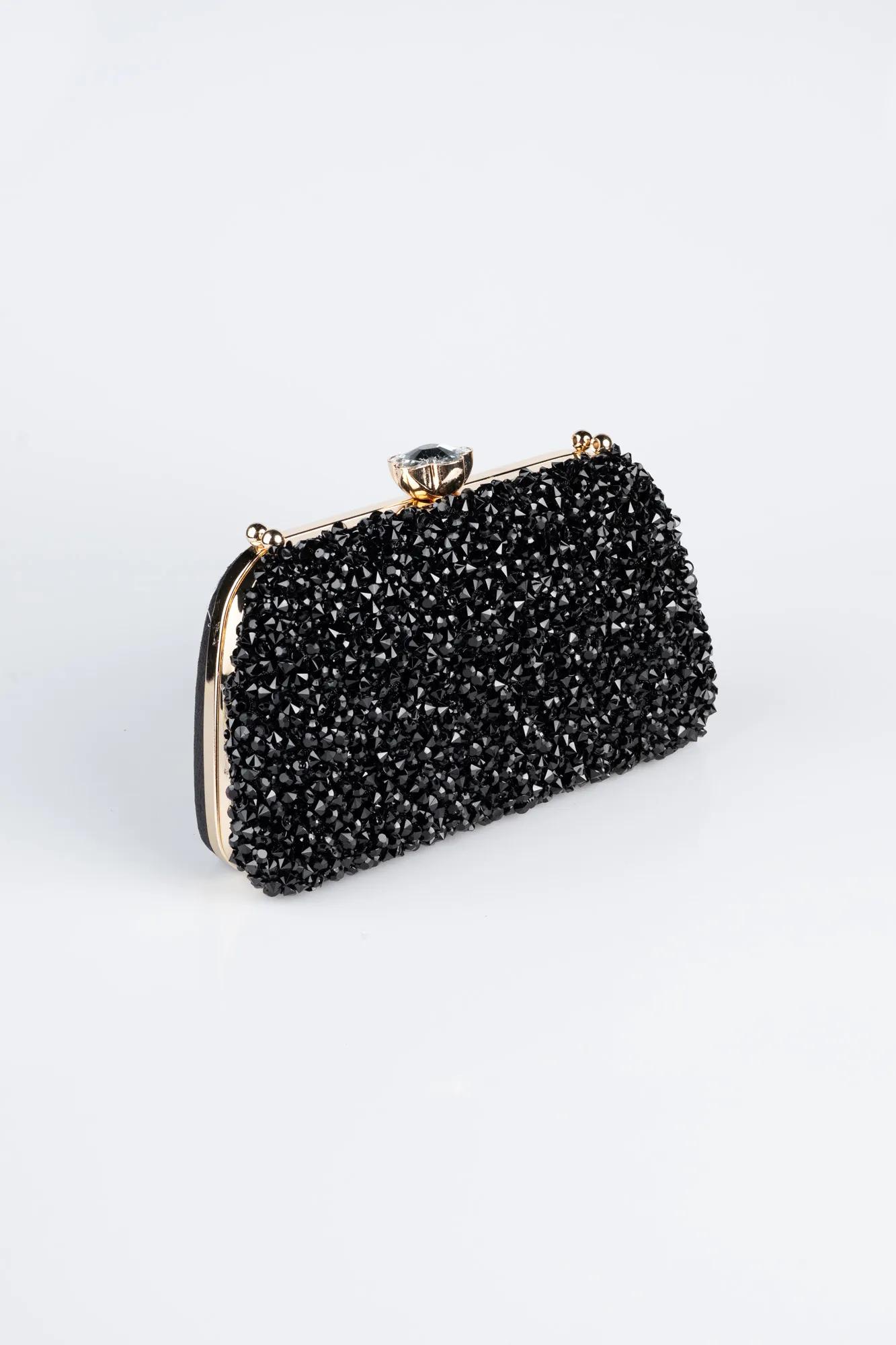 Black-Gold-Plaster Fabric Night Bag SH849