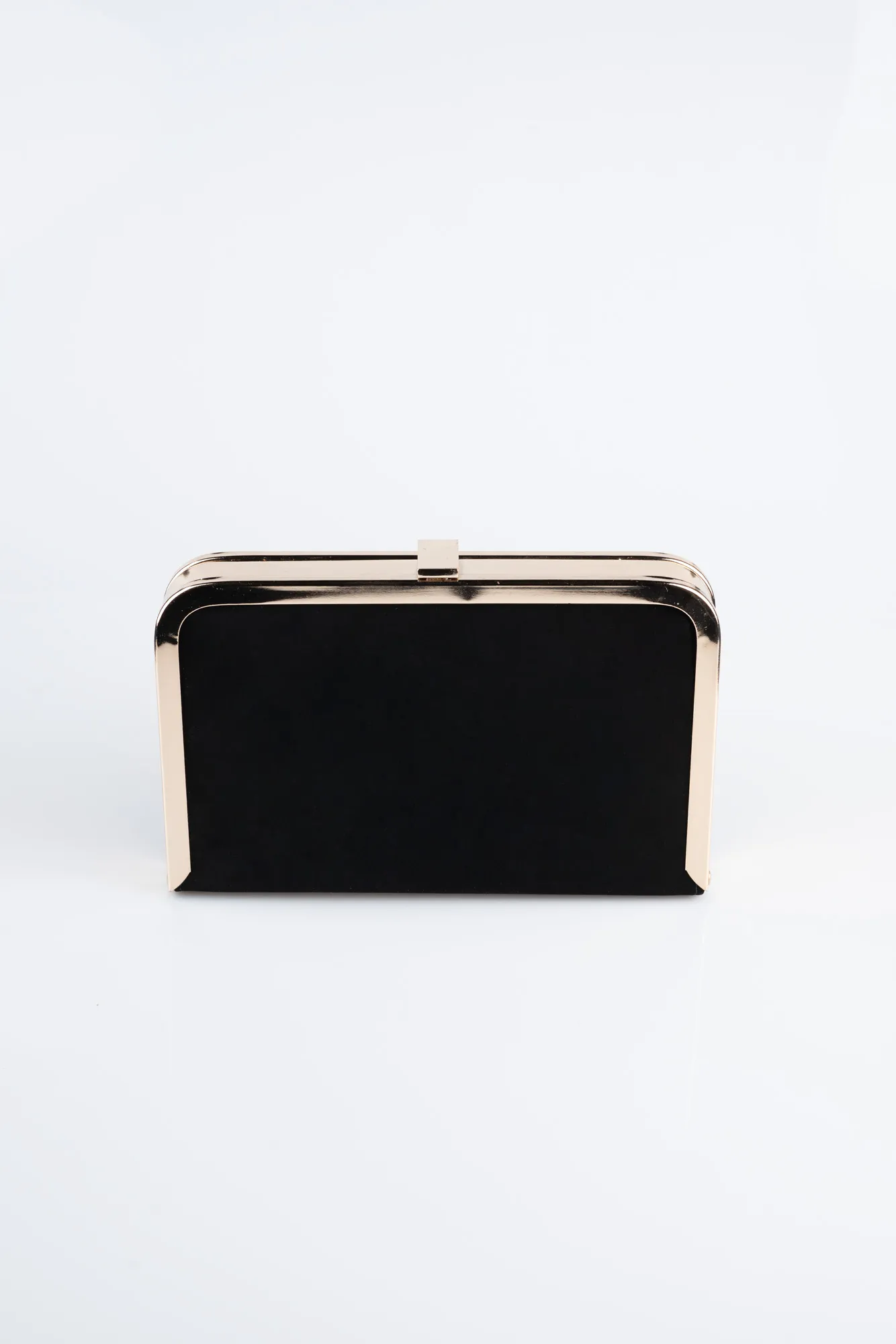 Black-Gold-Suede Box Bag KC121