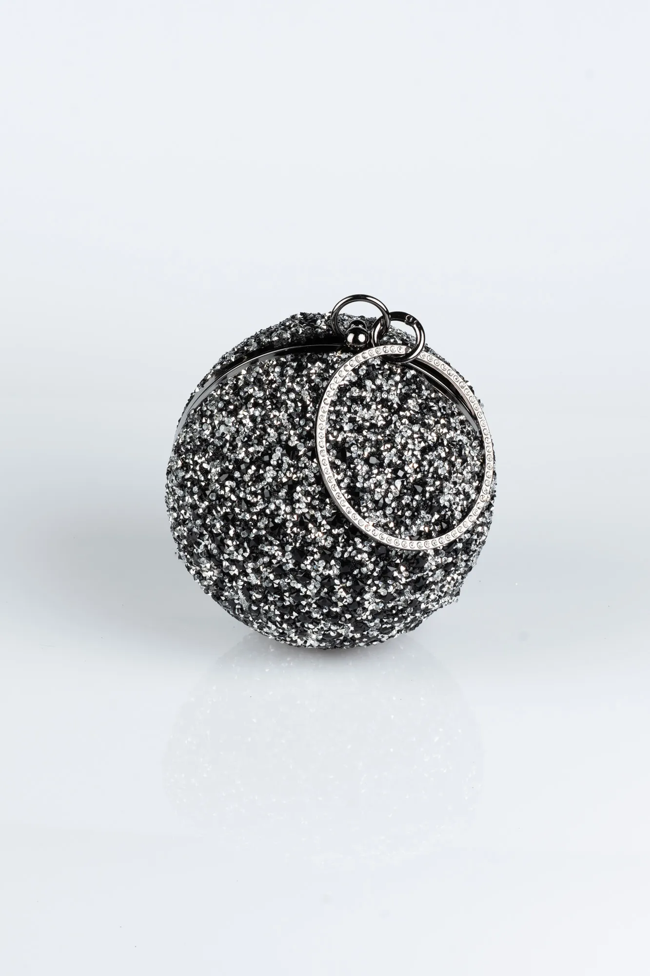 Black-Silver-Scaly Evening Bag SH803