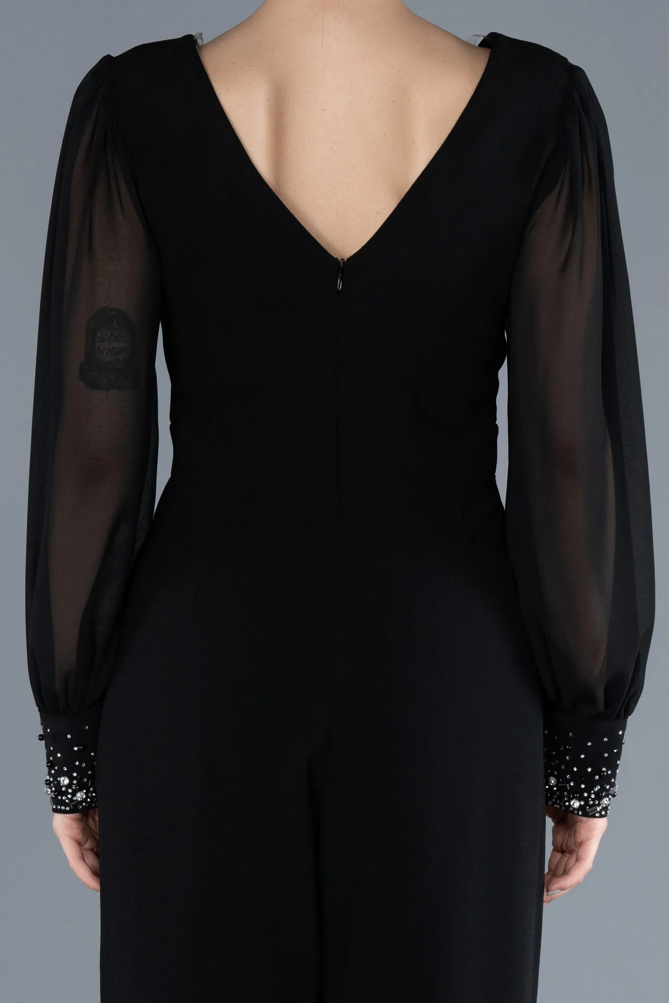 Black-Chiffon Cocktail Dress ABT126