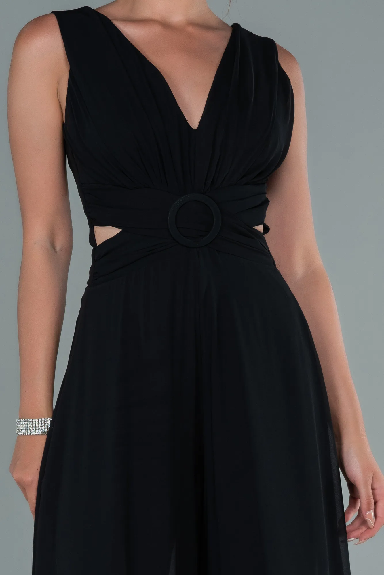 Black-Chiffon Invitation Dress ABT075