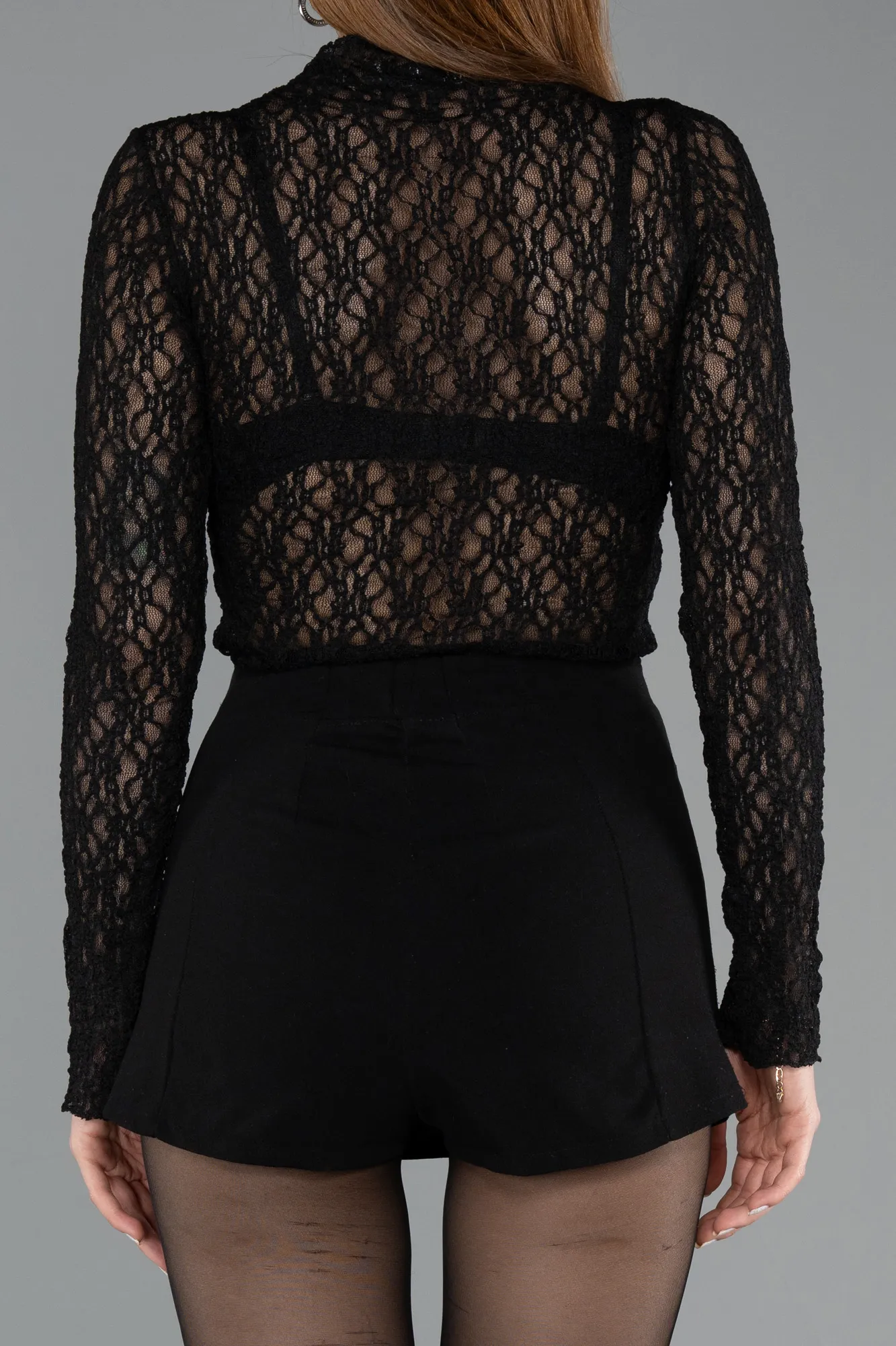 Black-Dantelle Blouse MY1441