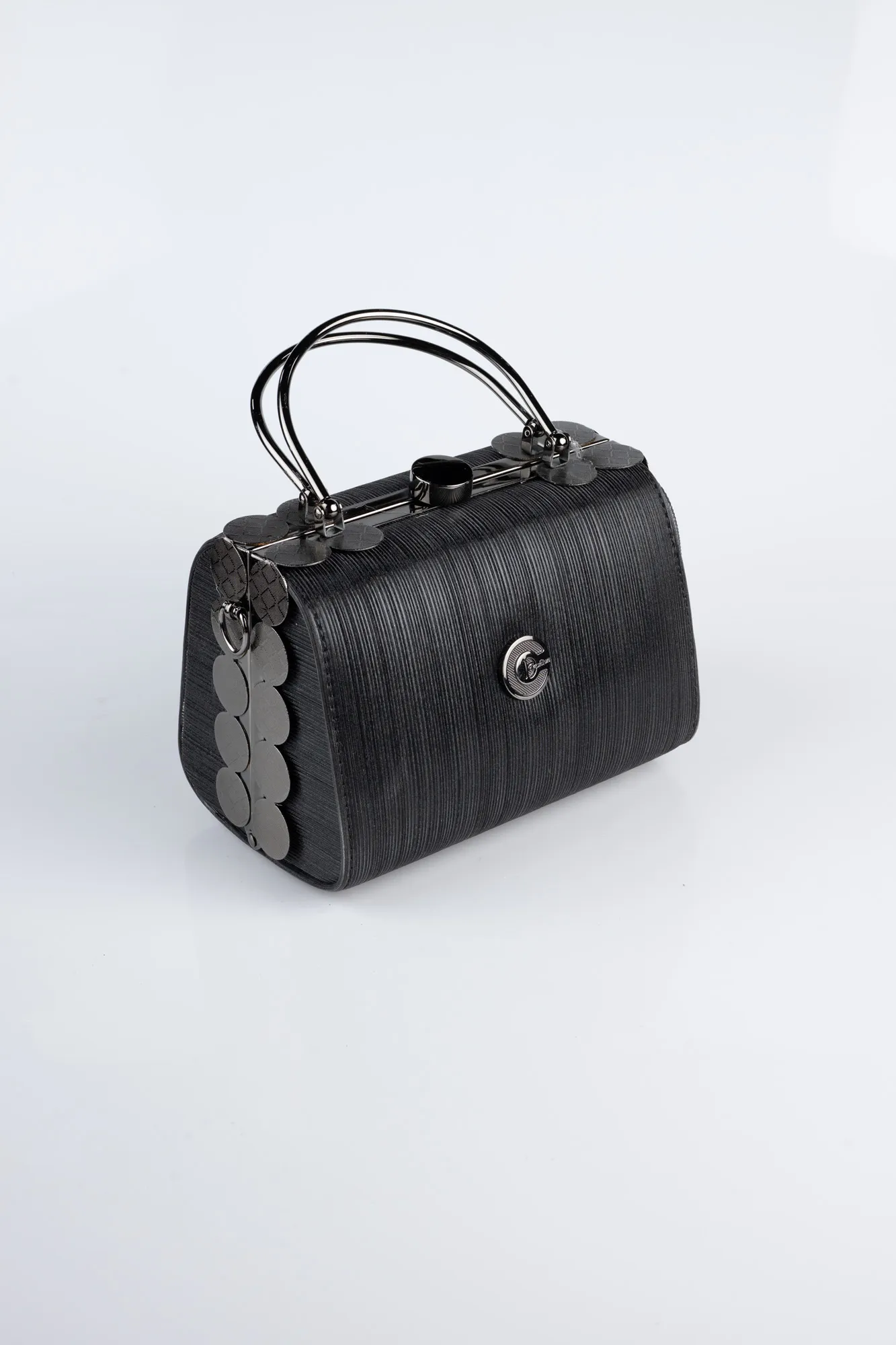 Black-Laser Cut Night Bag KC170