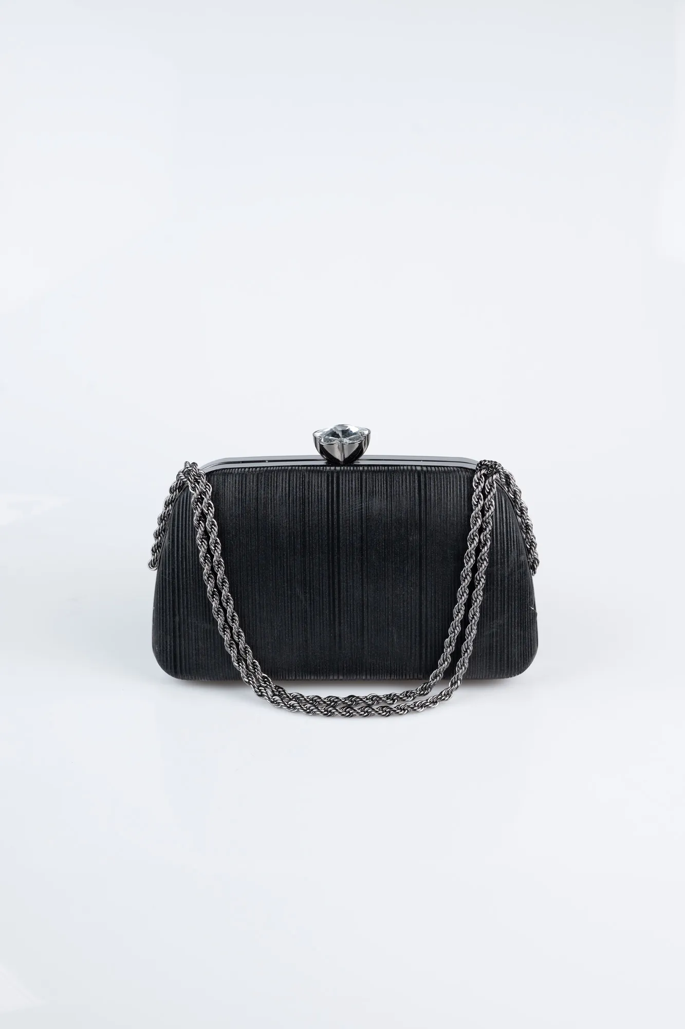 Black-Laser Cut Night Bag SH860