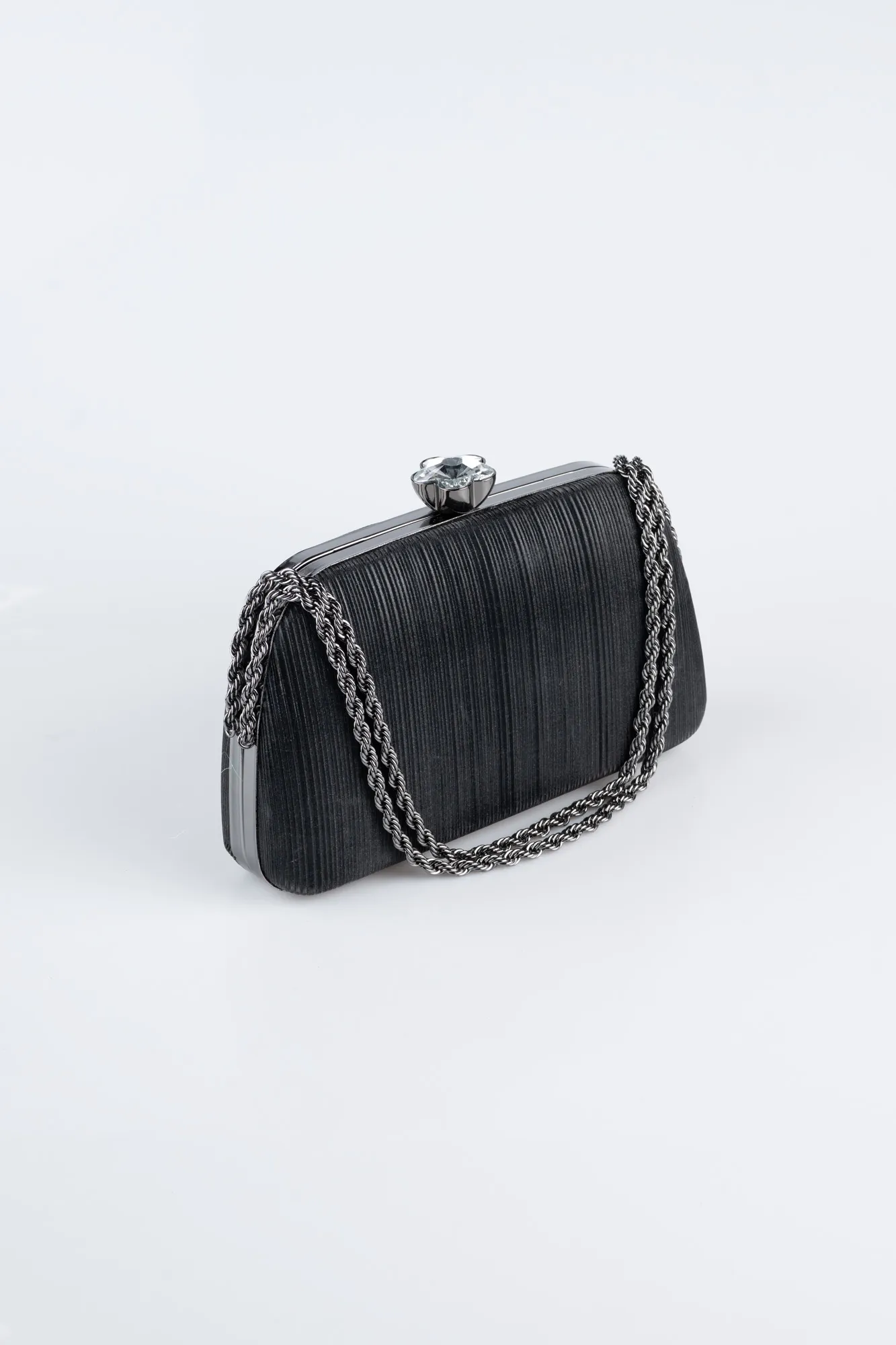 Black-Laser Cut Night Bag SH860