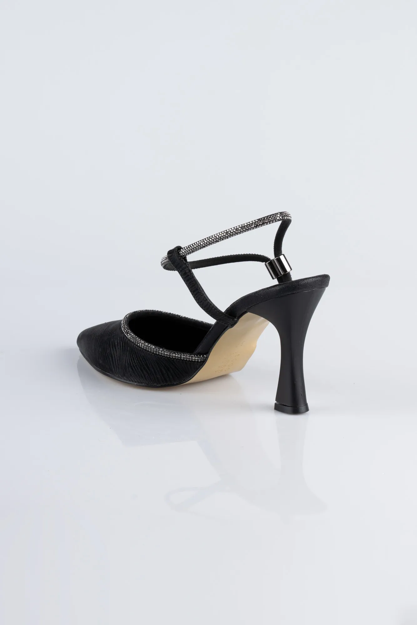 Black-Laser Cut Stiletto MJ5150