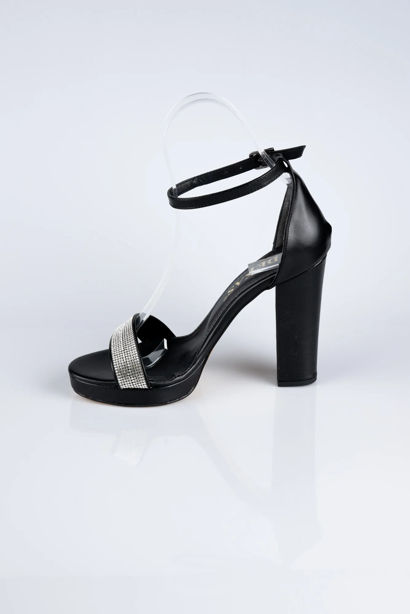 Black-Leather Evening Shoe ABD1430