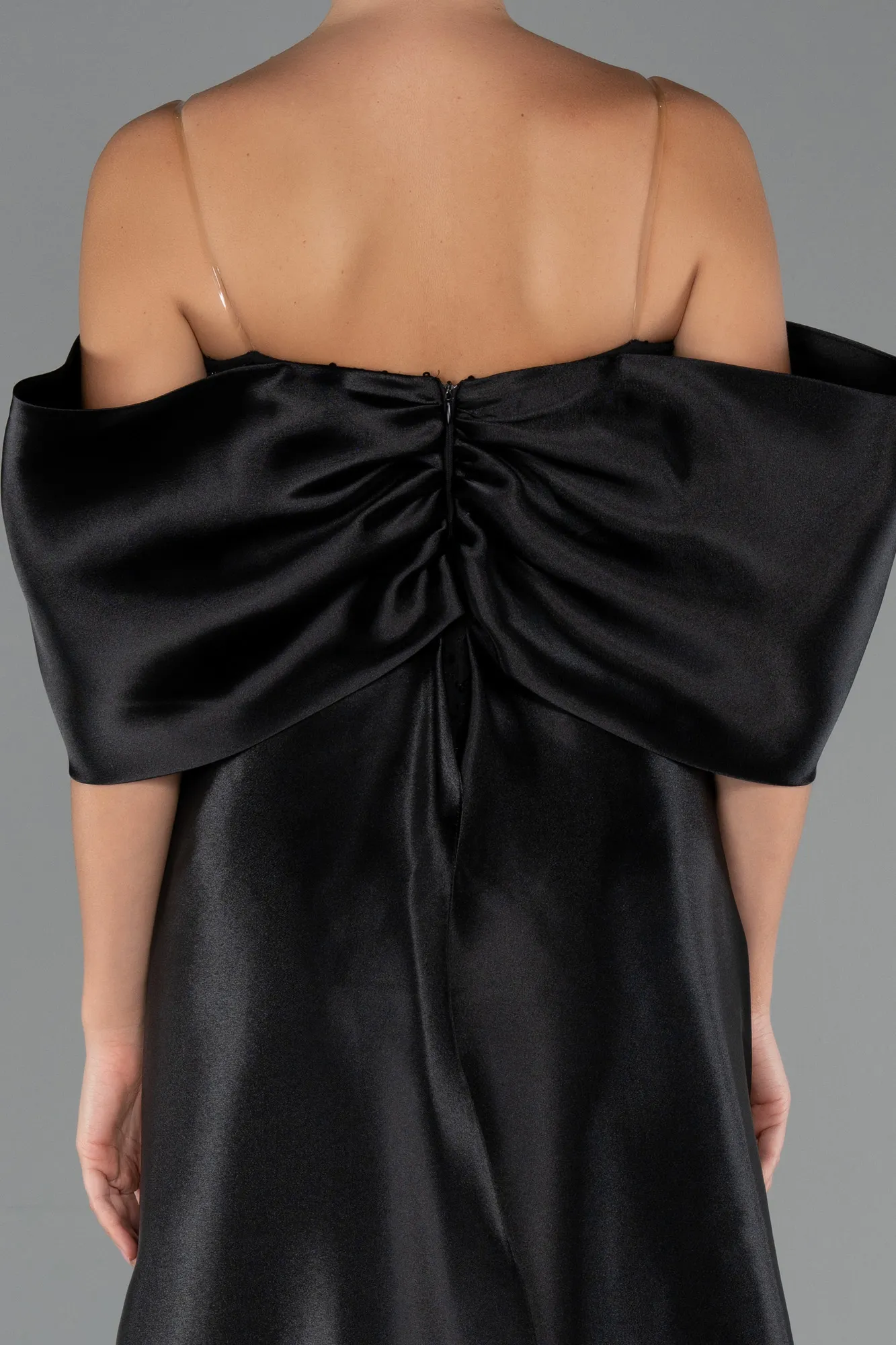 Black-Long Beaded Evening Dress ABU5234