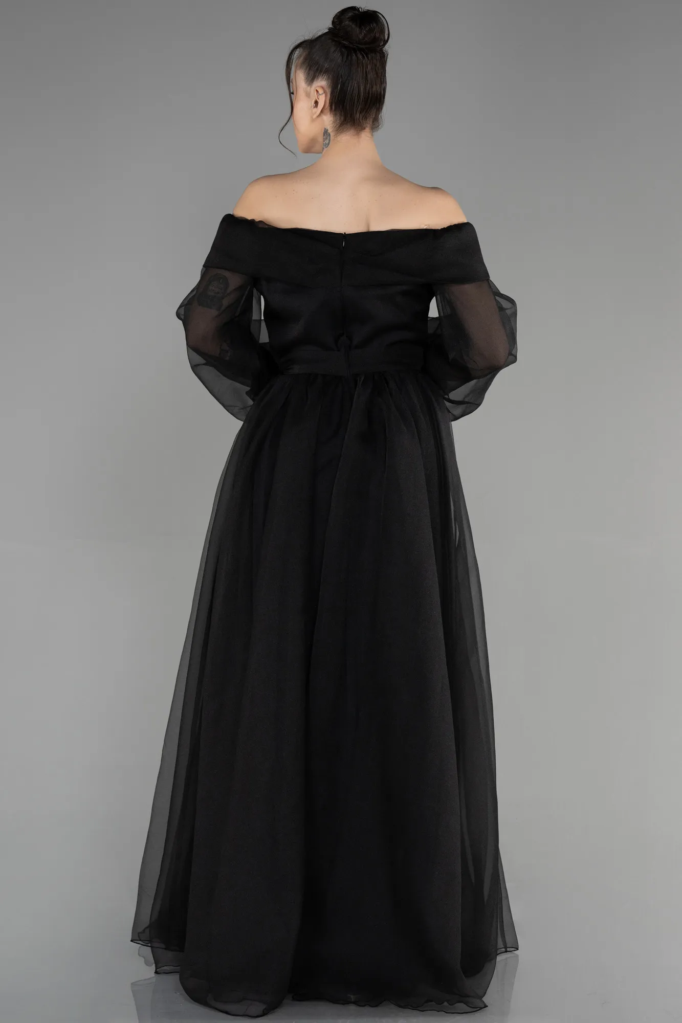 Black-Long Engagement Dress ABU1468