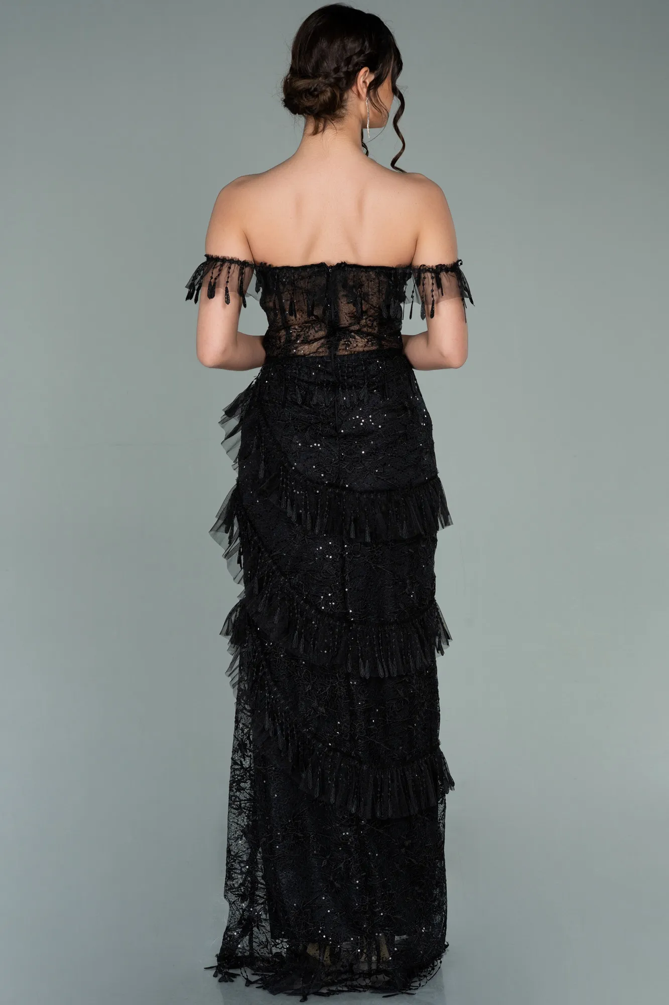 Black-Long Evening Dress ABU1596