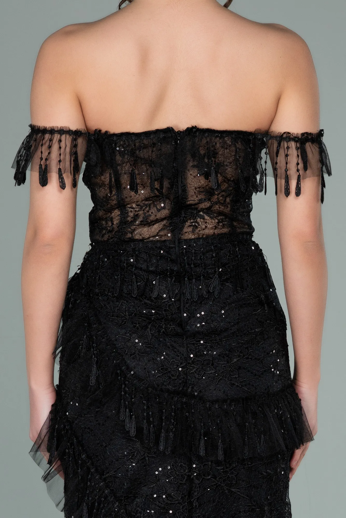 Black-Long Evening Dress ABU1596