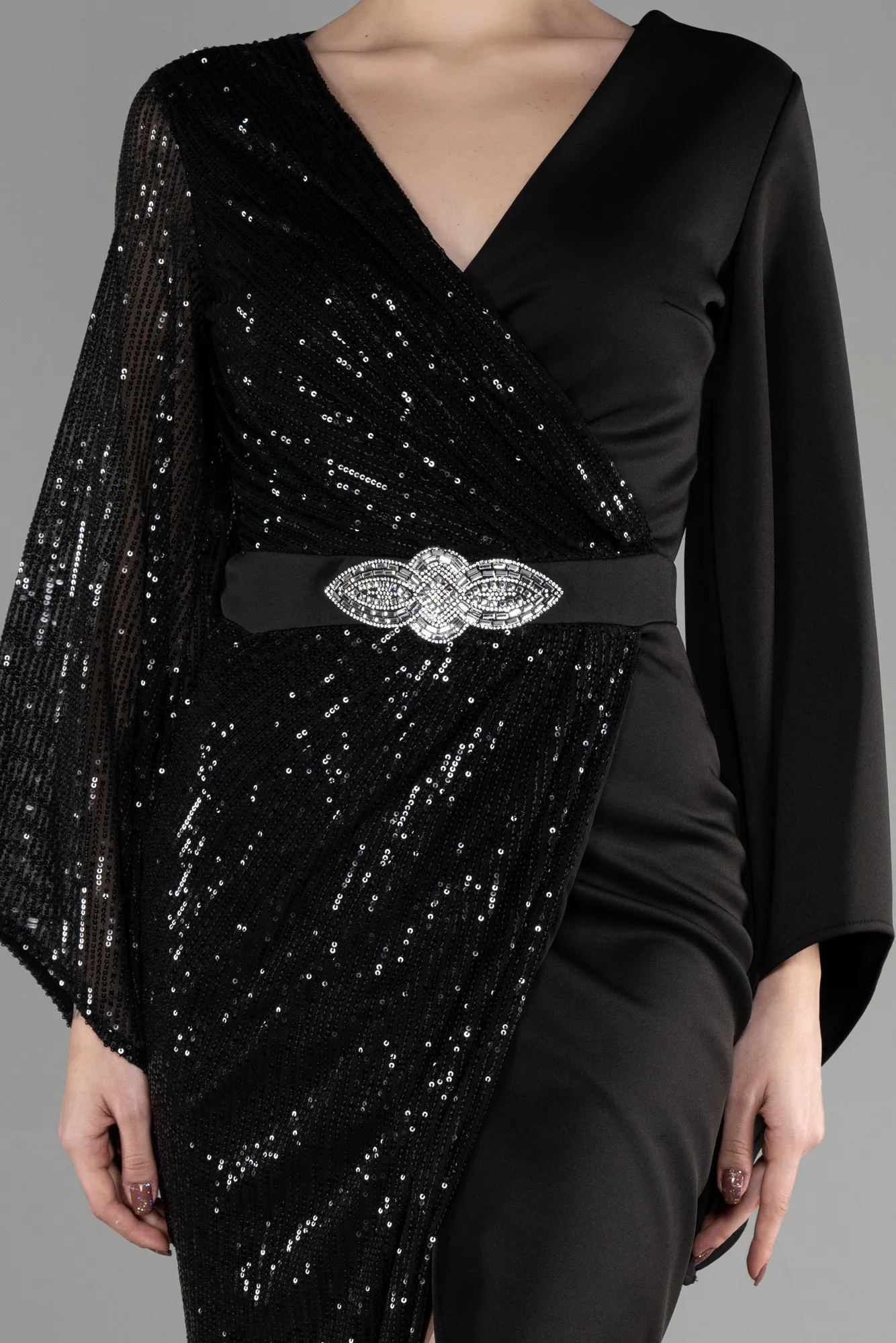 Black-Long Evening Dress ABU2147