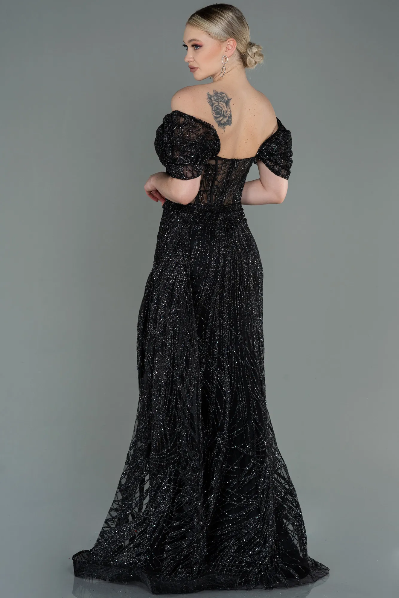 Black-Long Evening Dress ABU2706