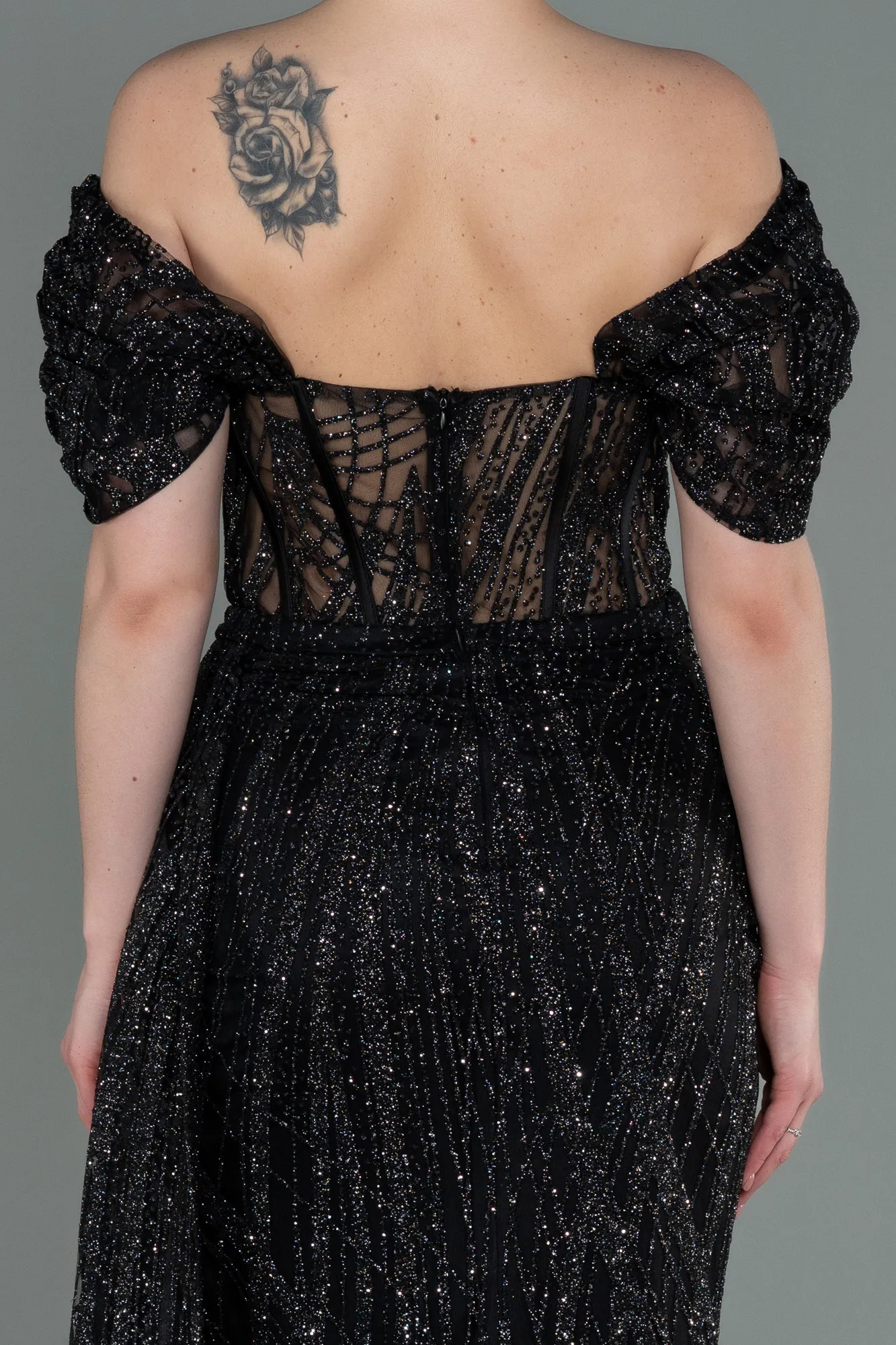 Black-Long Evening Dress ABU2706