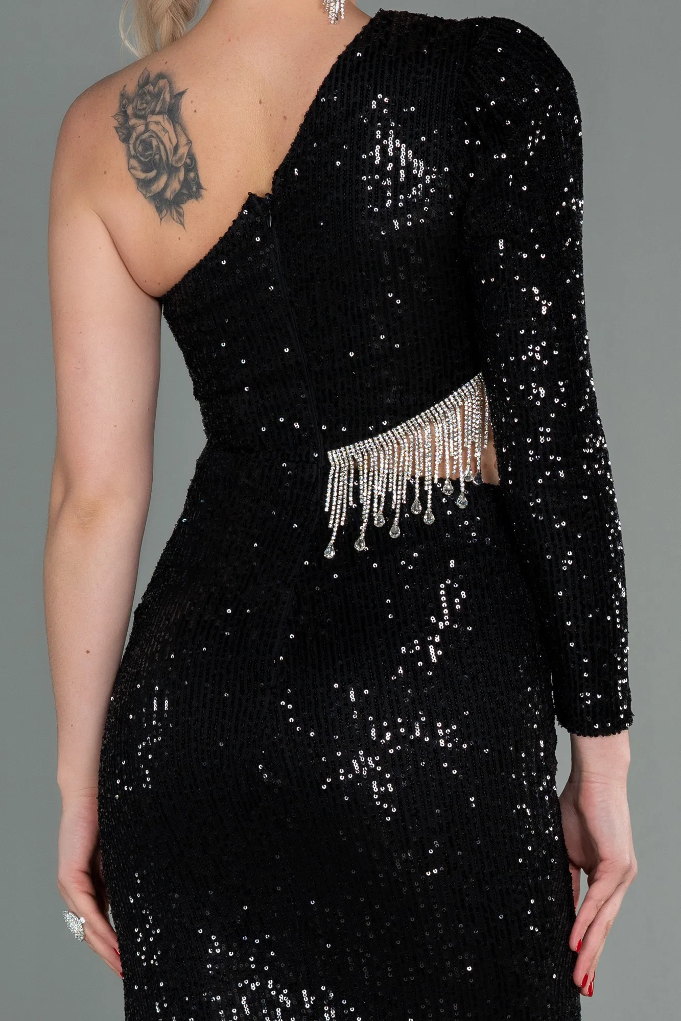 Black-Long Evening Dress ABU2749