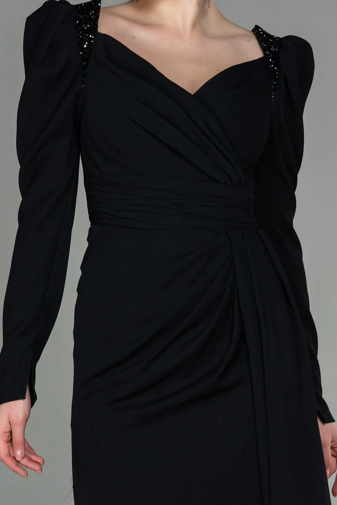 Black-Long Evening Dress ABU2895