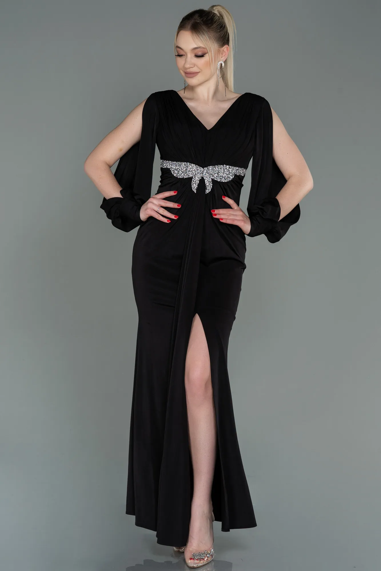 Black-Long Evening Dress ABU2901
