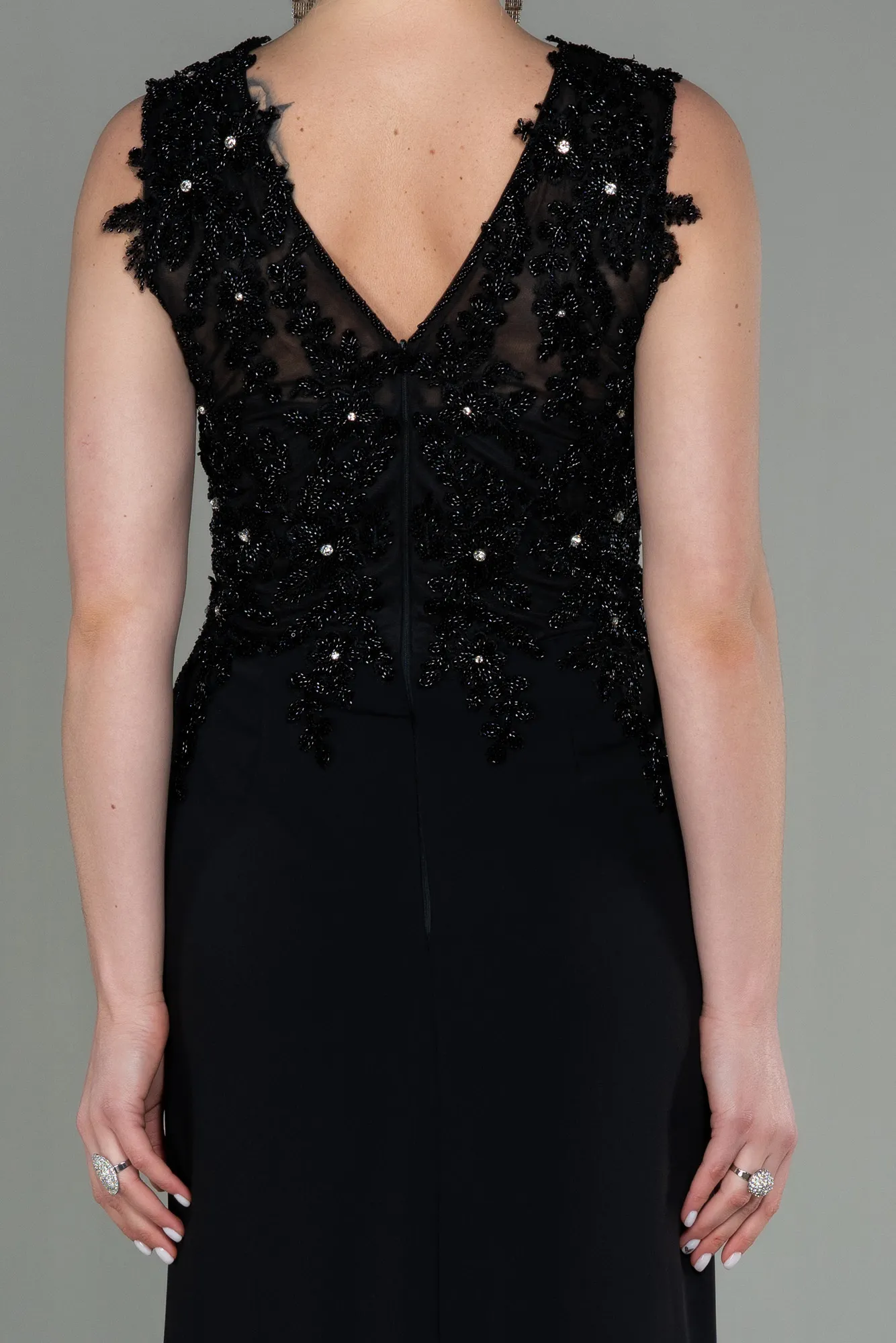 Black-Long Evening Dress ABU2950