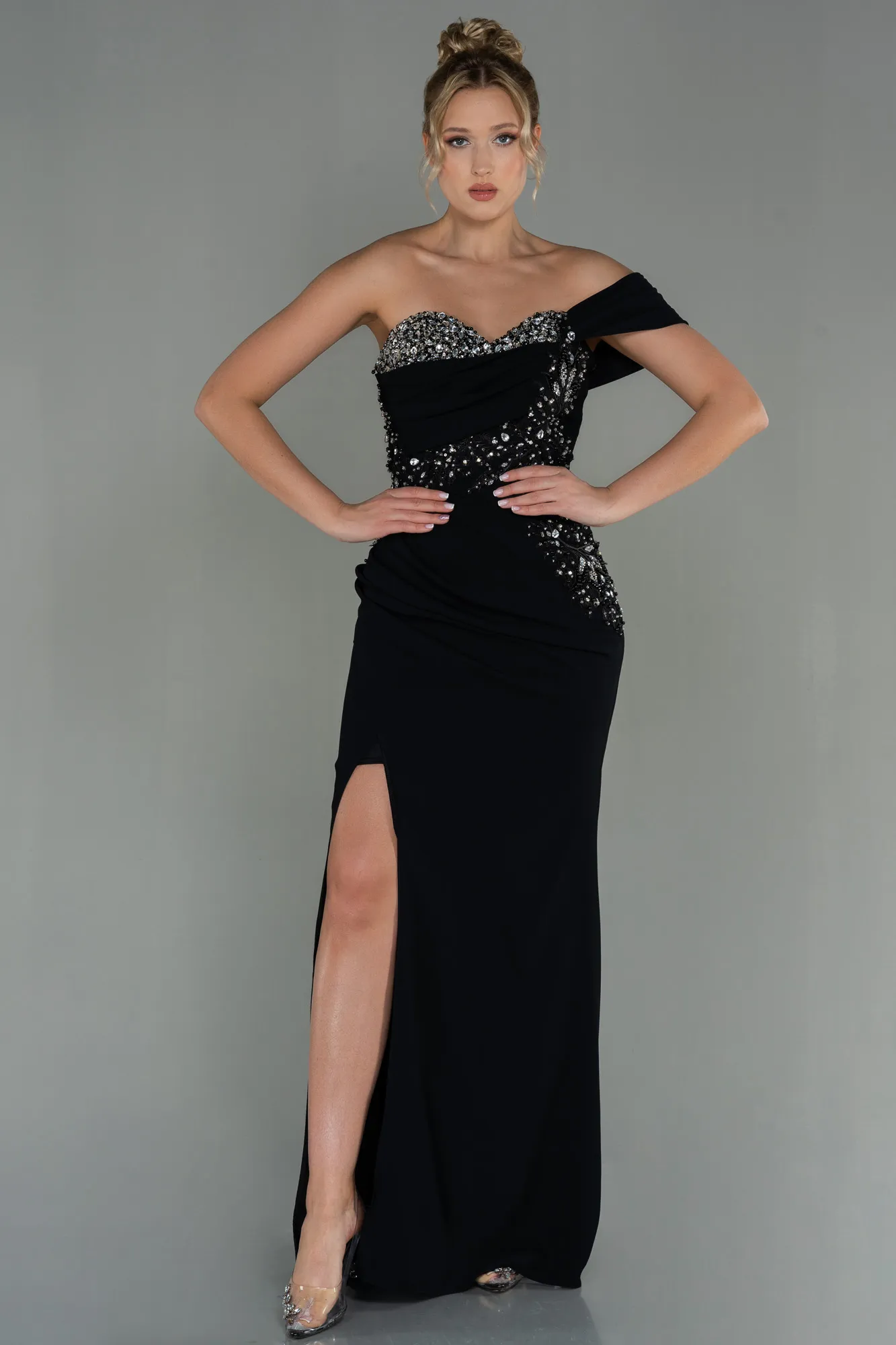 Black-Long Evening Dress ABU3003