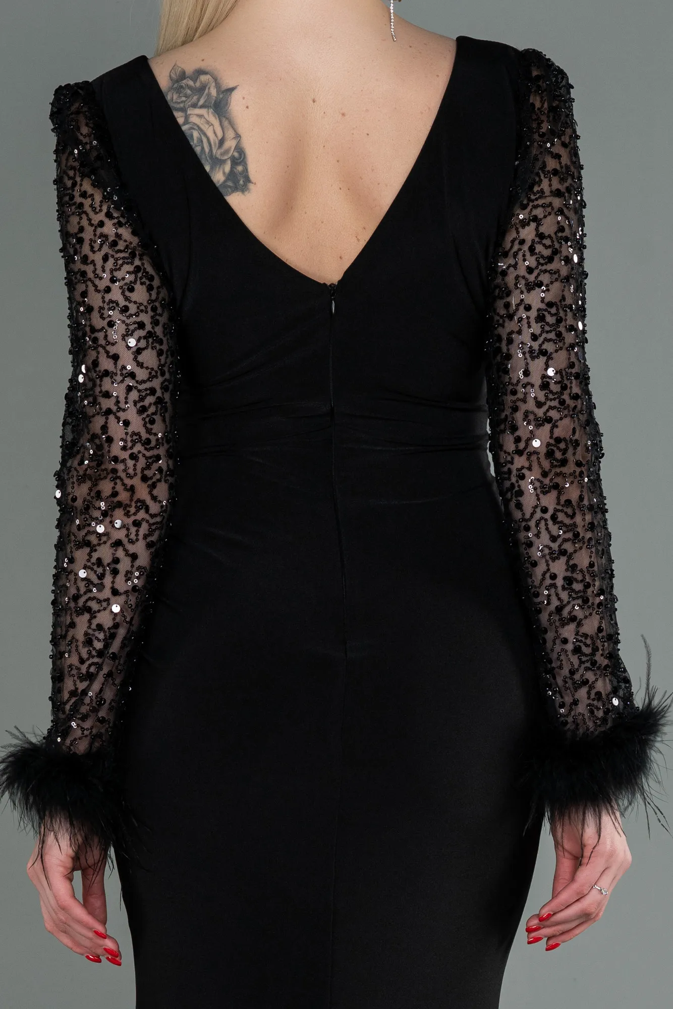 Black-Long Evening Dress ABU3008