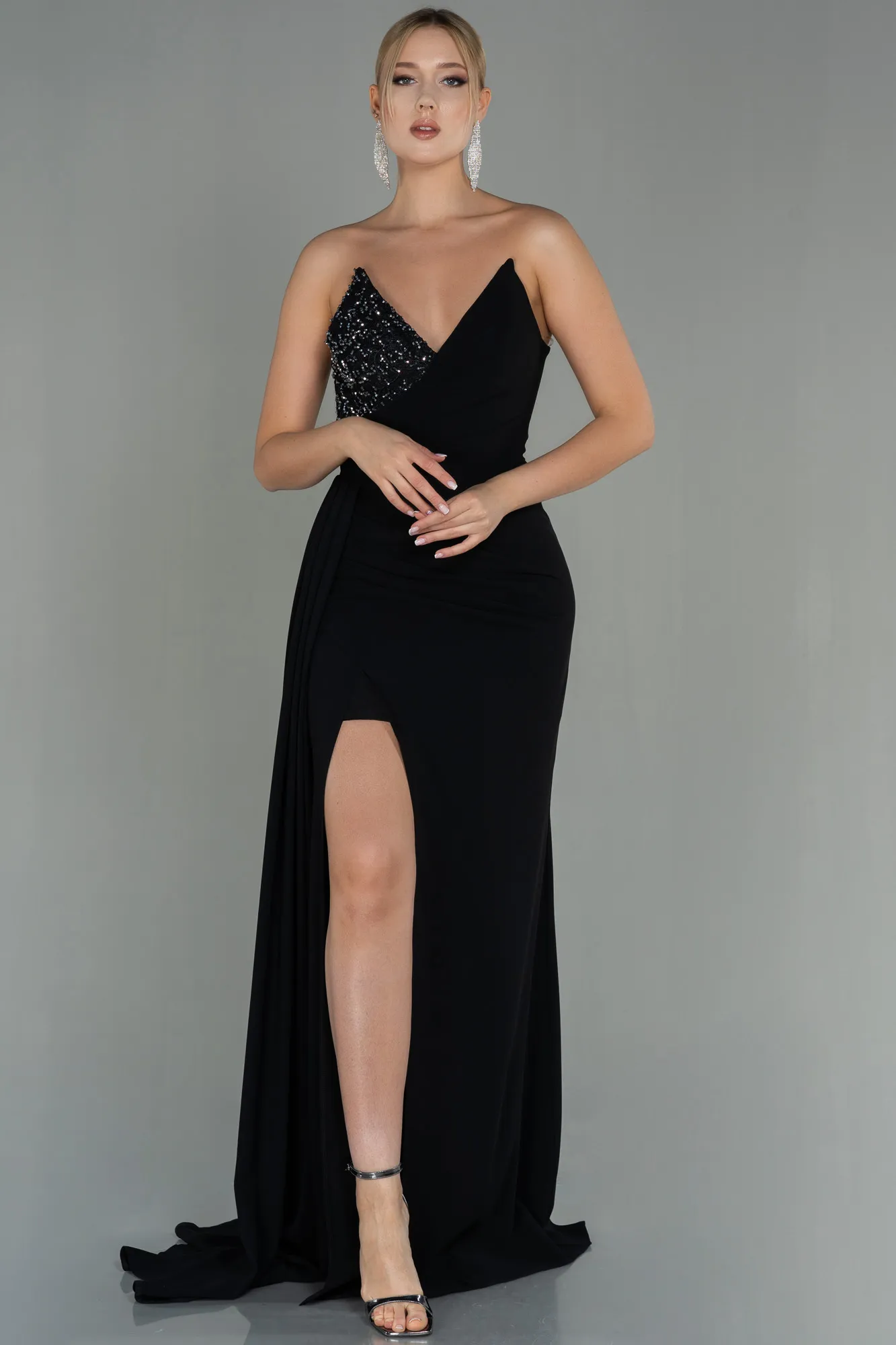 Black-Long Evening Dress ABU3069
