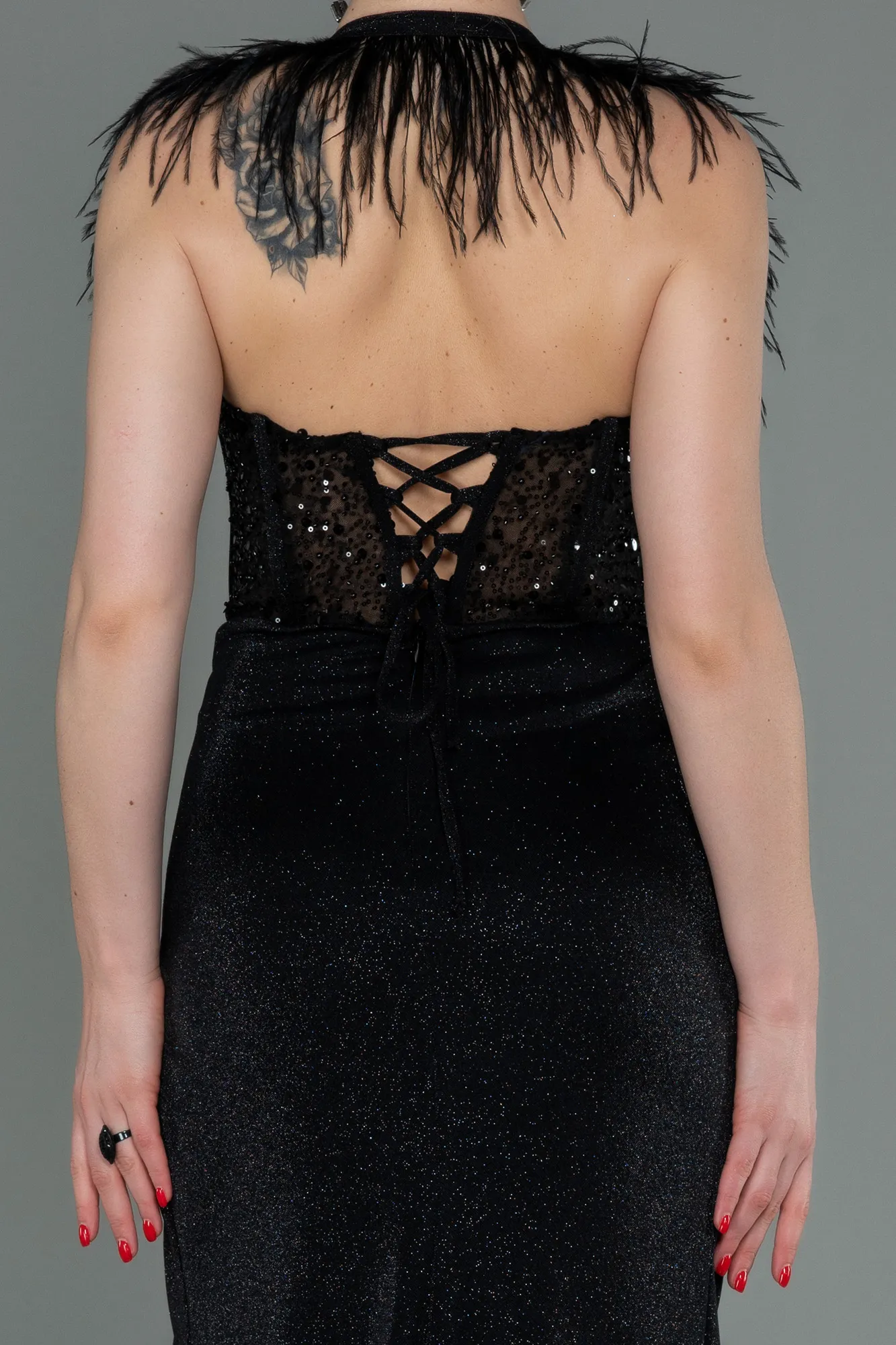 Black-Long Evening Dress ABU3092