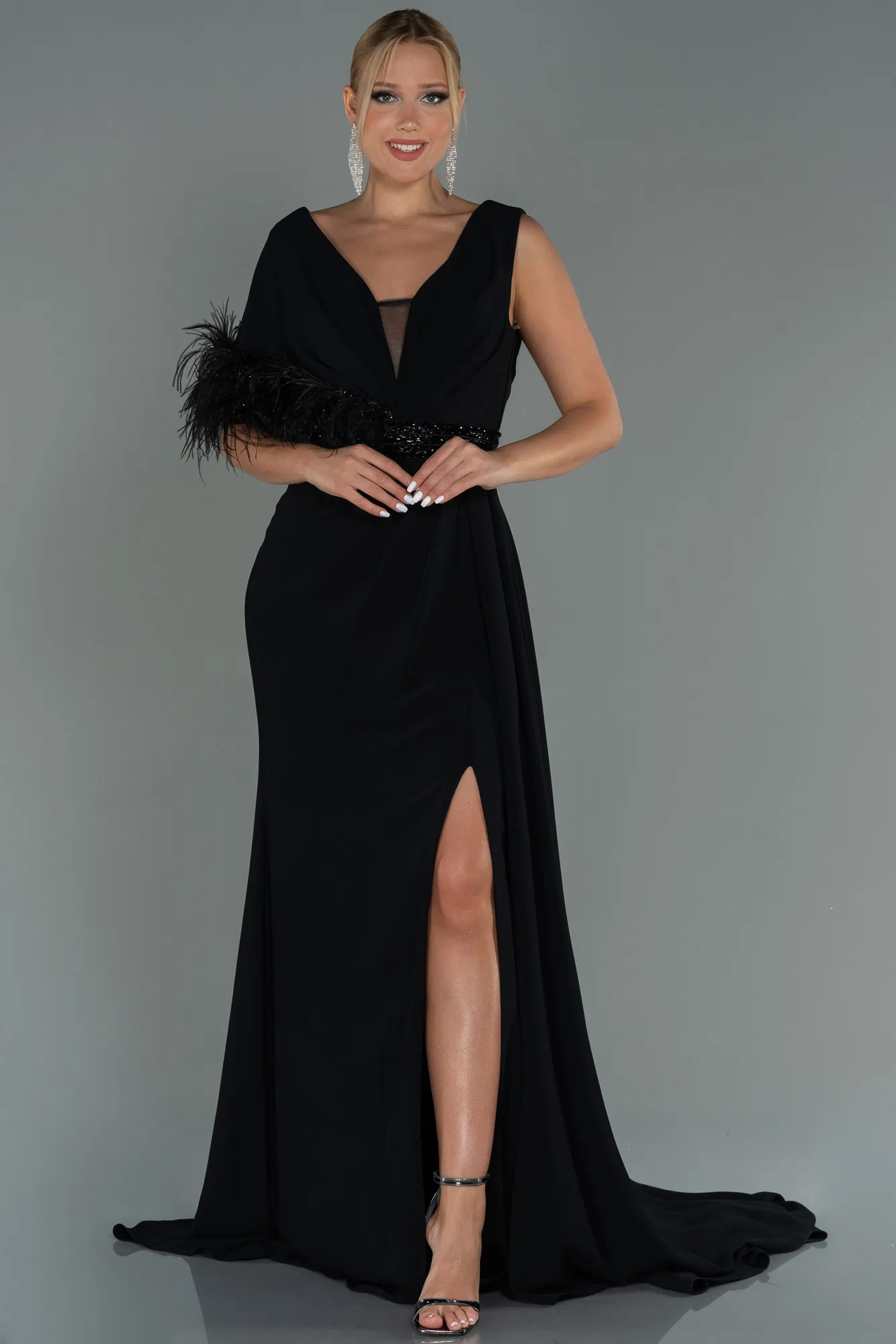 Black-Long Evening Dress ABU3113