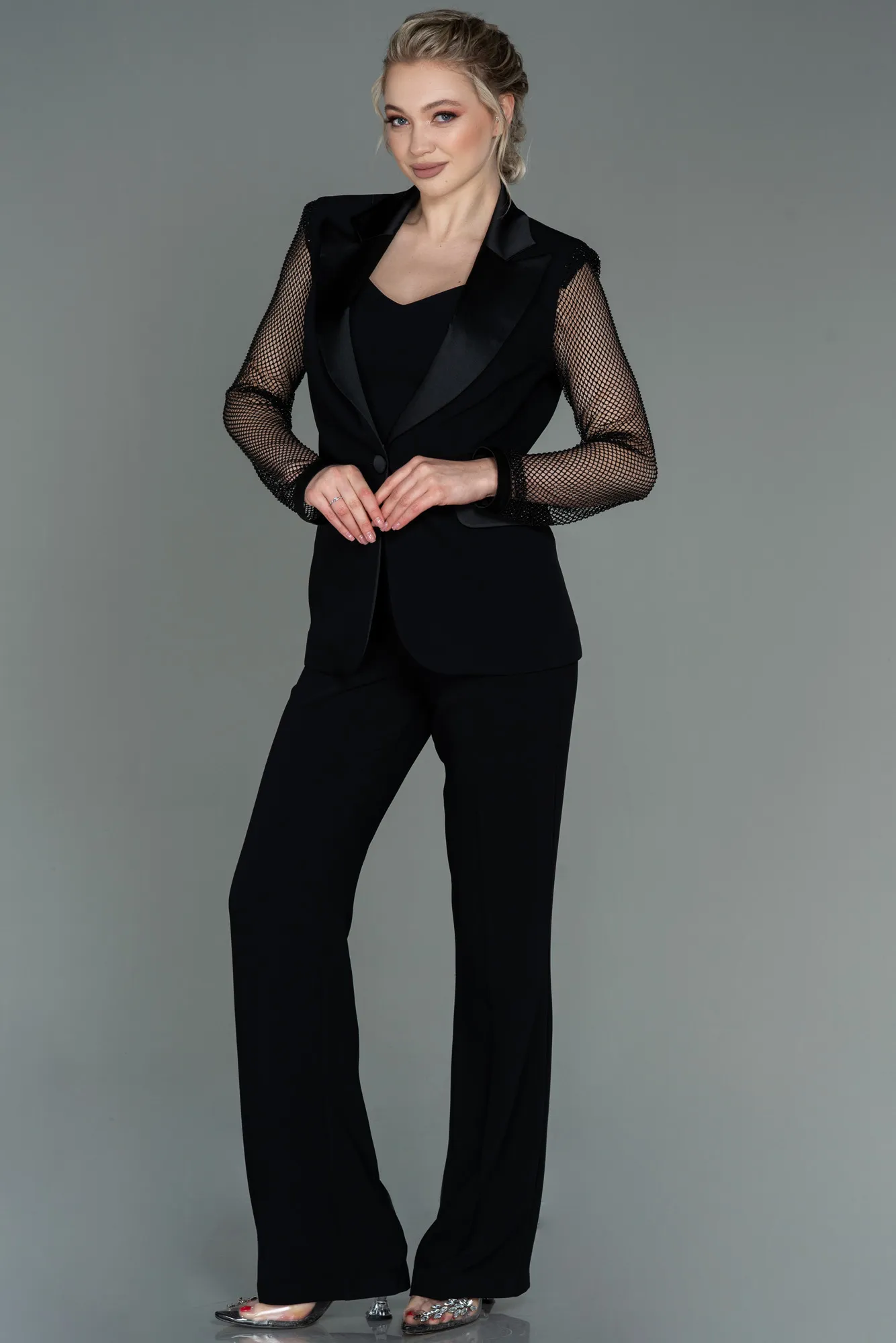 Black-Long Evening Dress ABU3167