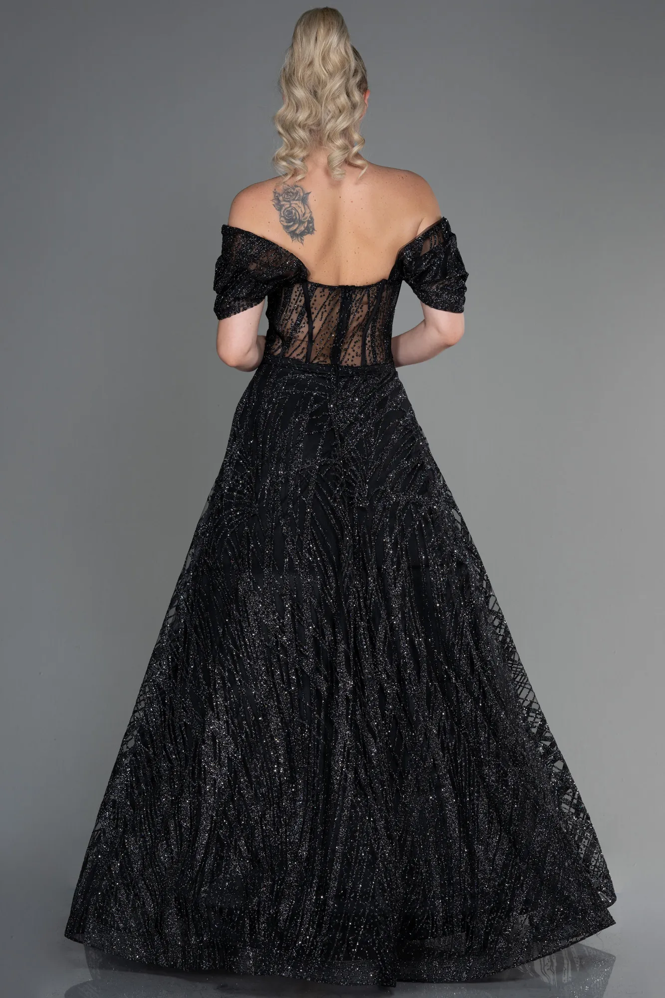 Black-Long Evening Dress ABU3261