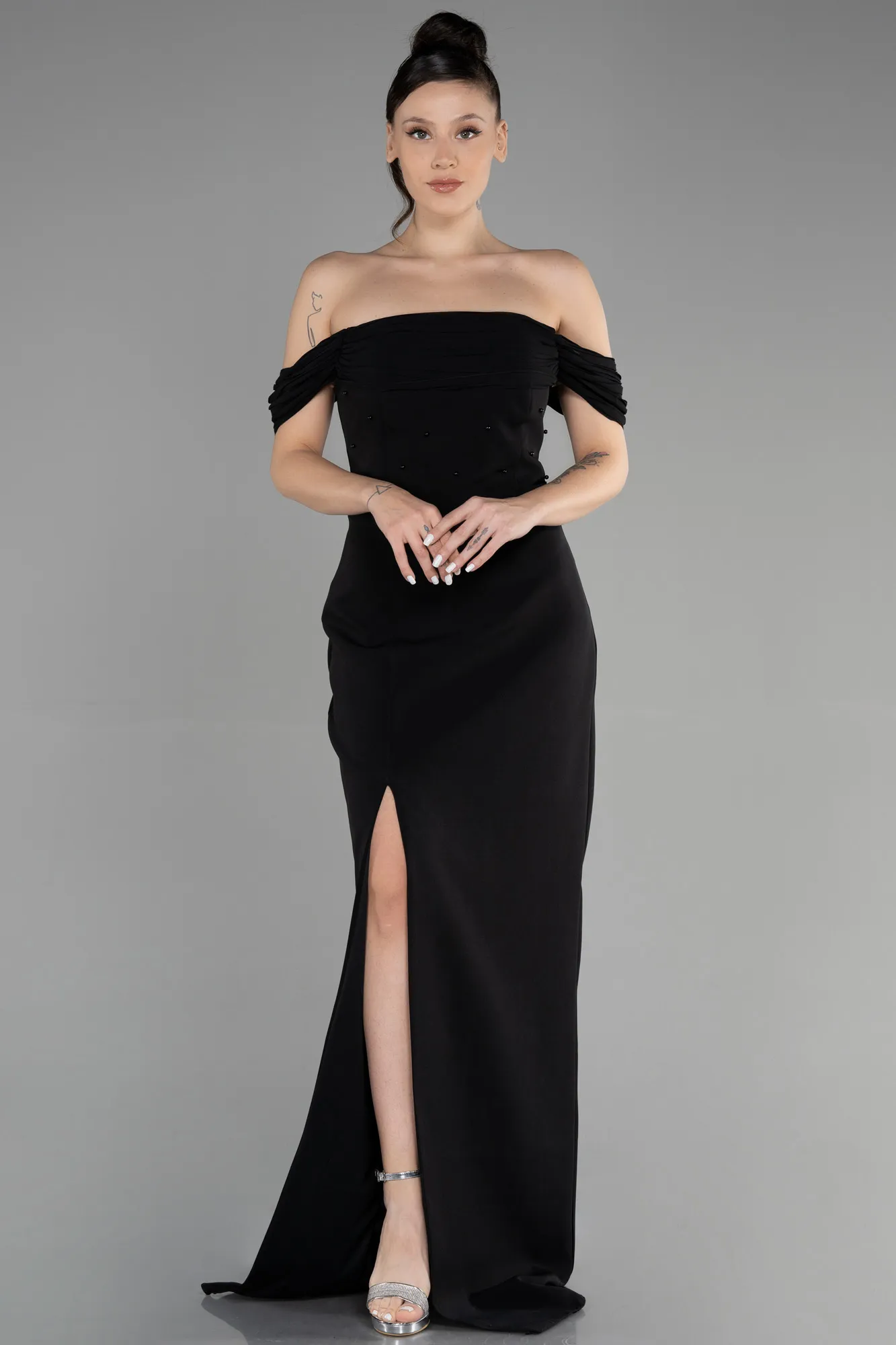 Black-Long Evening Dress ABU3471