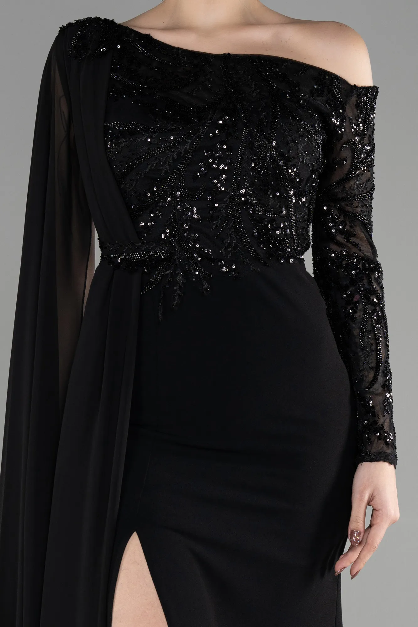 Black-Long Evening Dress ABU3511