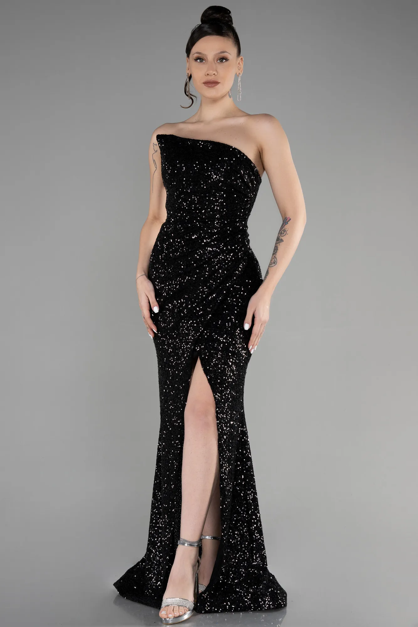 Black-Long Evening Dress ABU3551