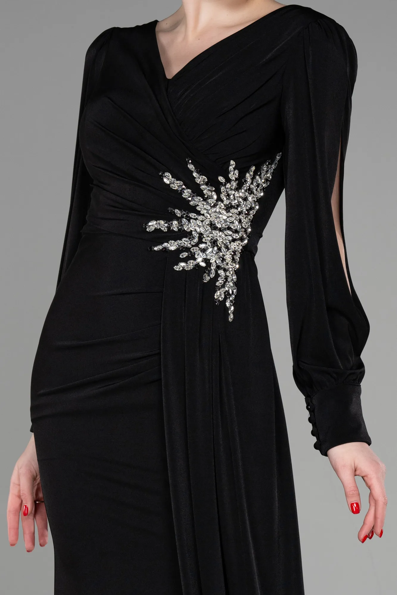 Black-Long Evening Dress ABU3576