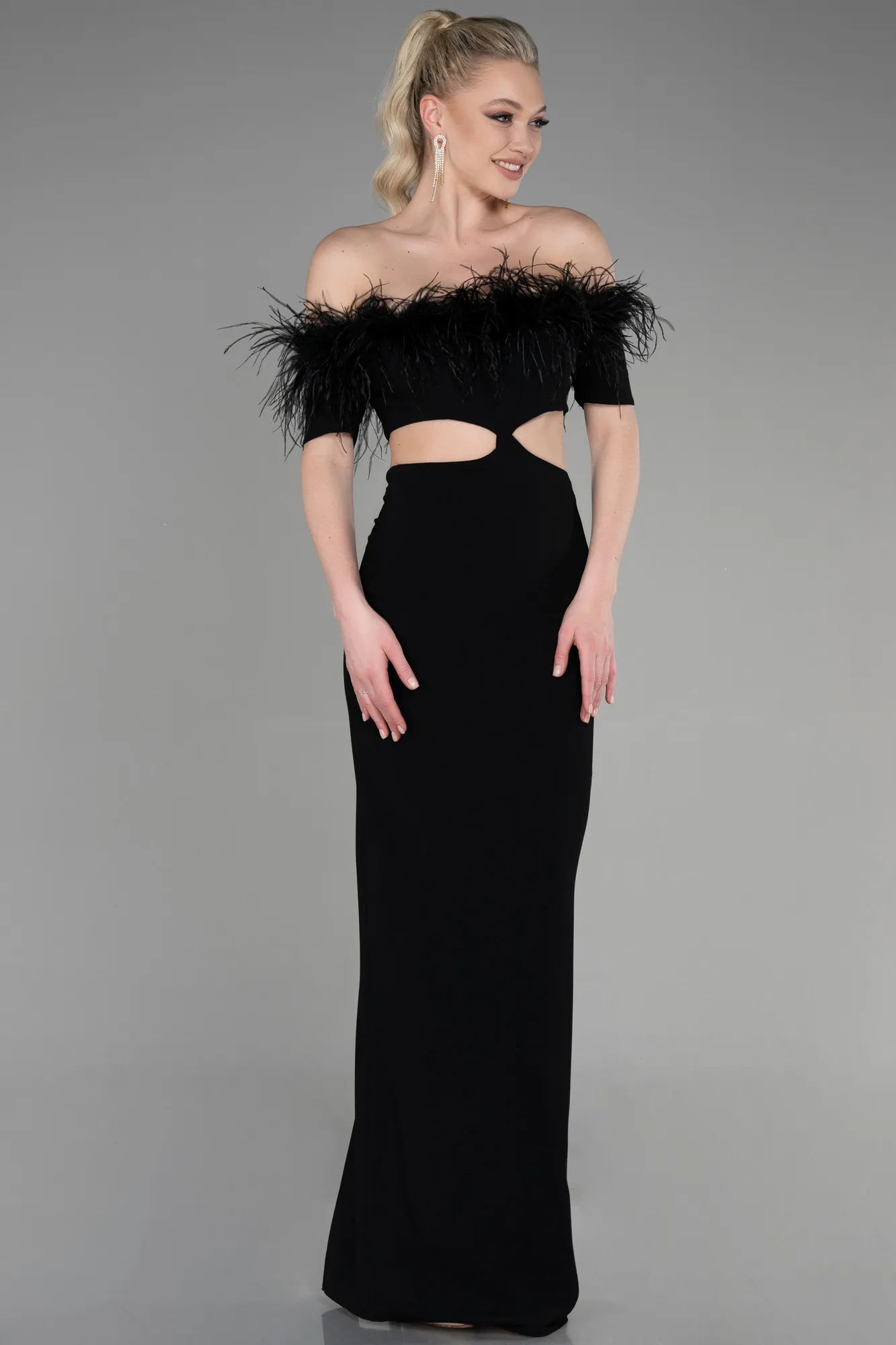 Black-Long Evening Dress ABU3602
