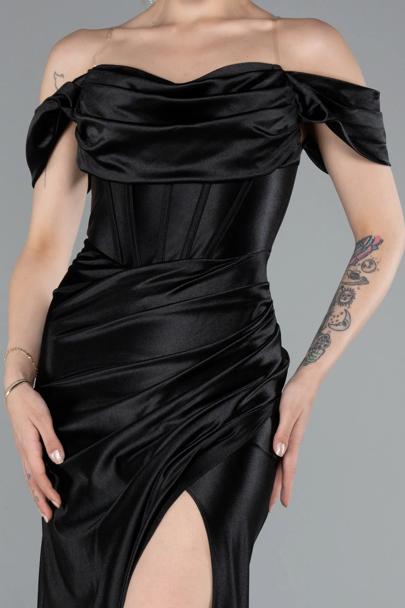 Black-Long Evening Dress ABU3611